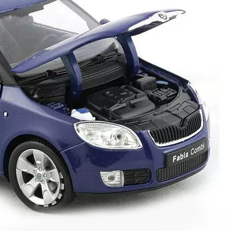 Welly auto 1:24 ŠKODA FABIA COMBI II 2009 modrá