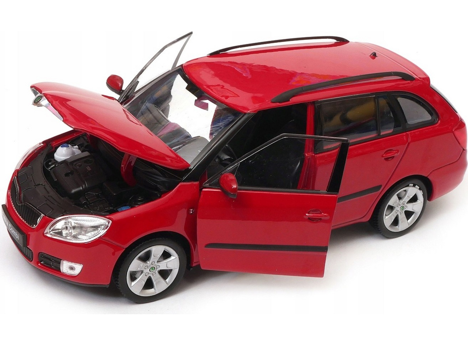 Welly auto 1:24 ŠKODA FABIA COMBI II 2009 červená