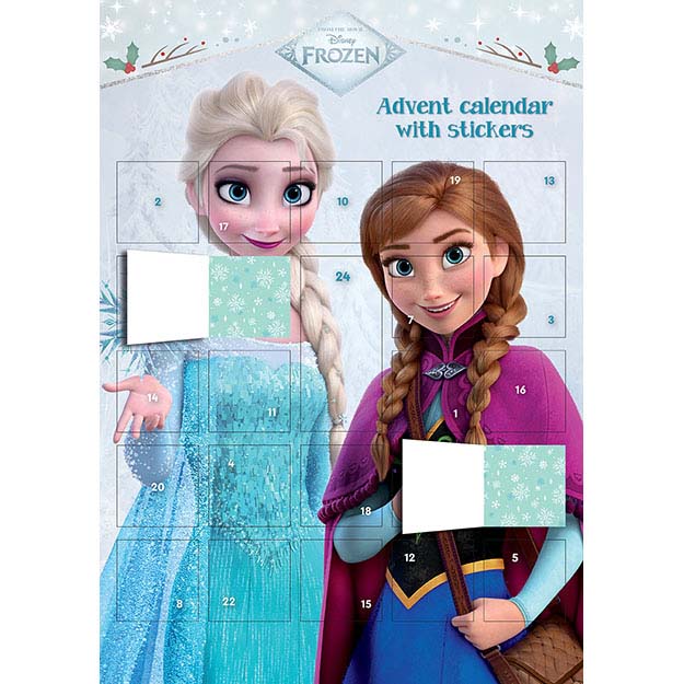 Adventní kalendář se samolepkami FROZEN - Ledové království