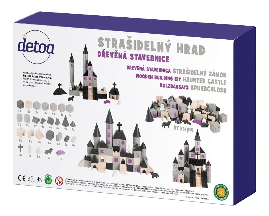 Dřevěná stavebnice Strašidelný hrad