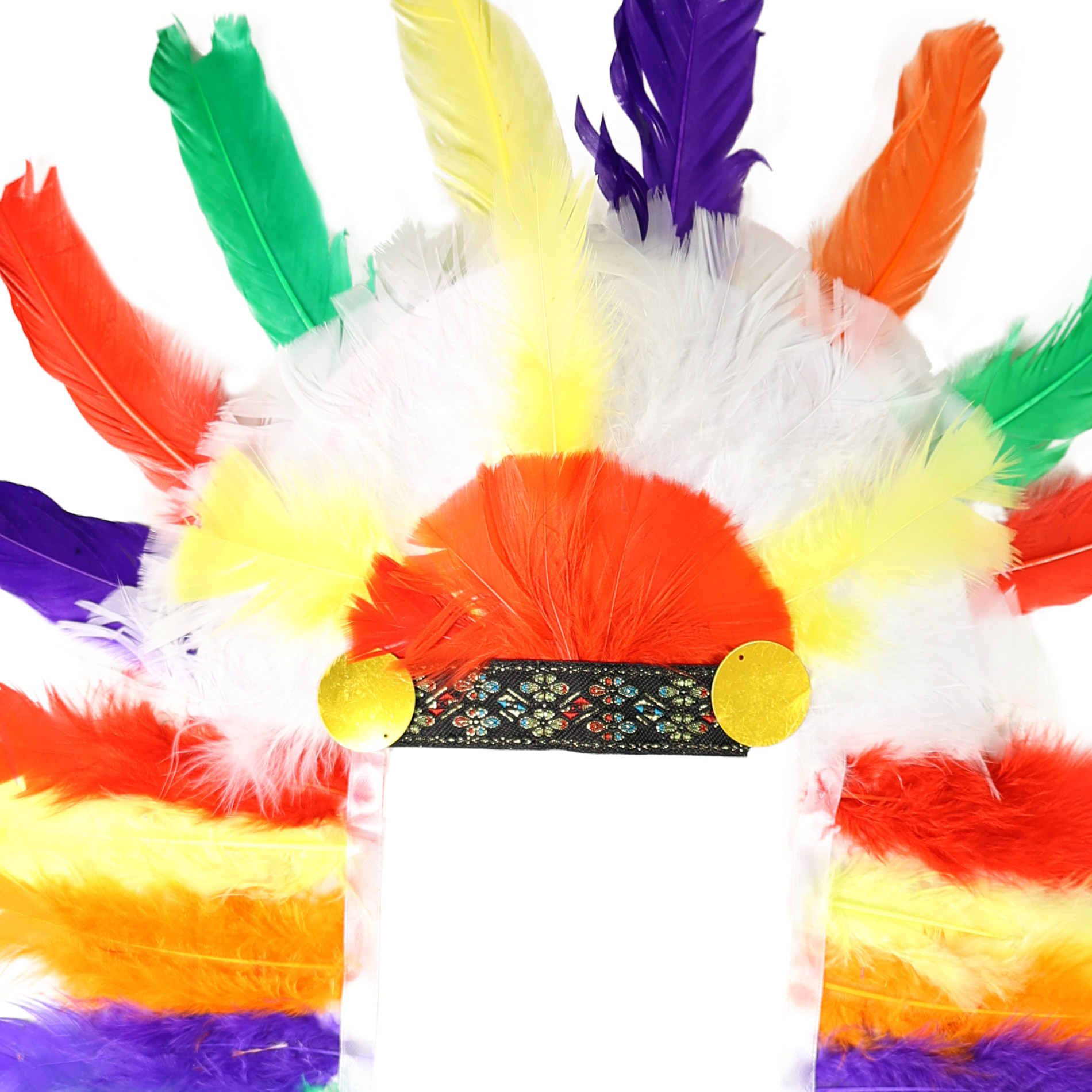 Indiánská barevná čelenka