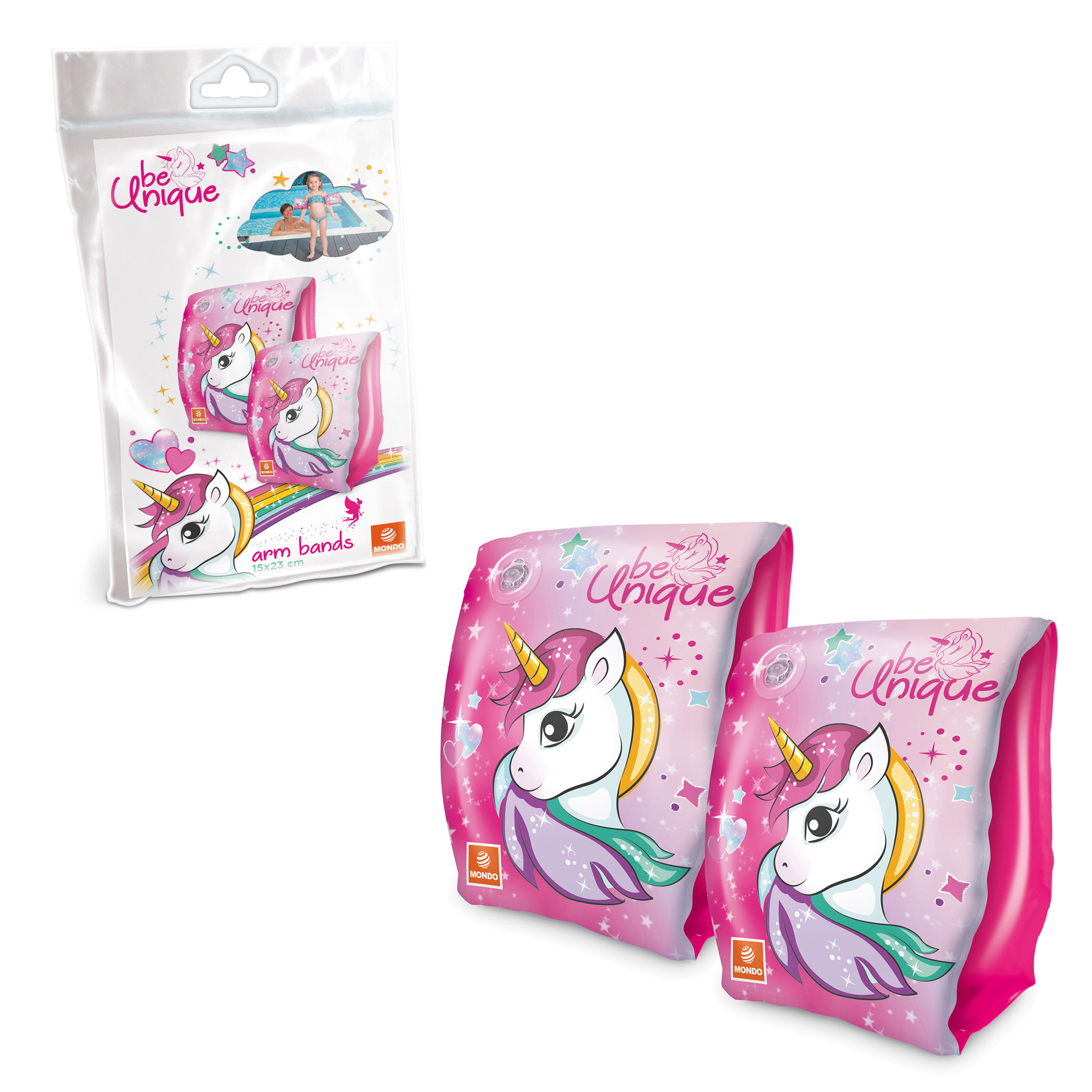 Nafukovací rukávky jednorožec 15x23 cm 2-6 let