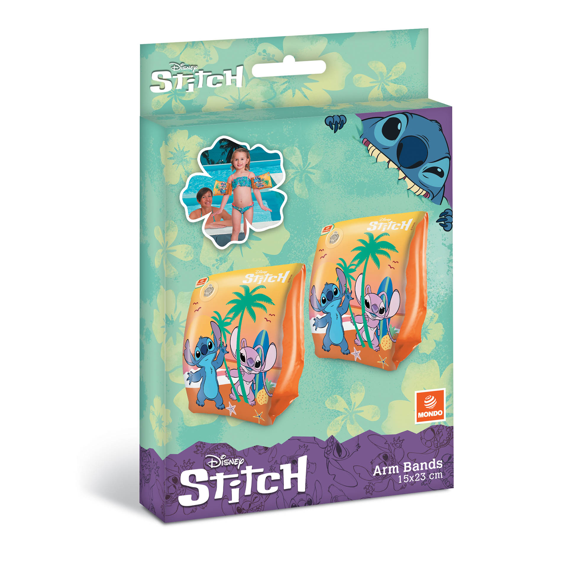 Nafukovací rukávky STITCH 15x23 cm 2-6 let