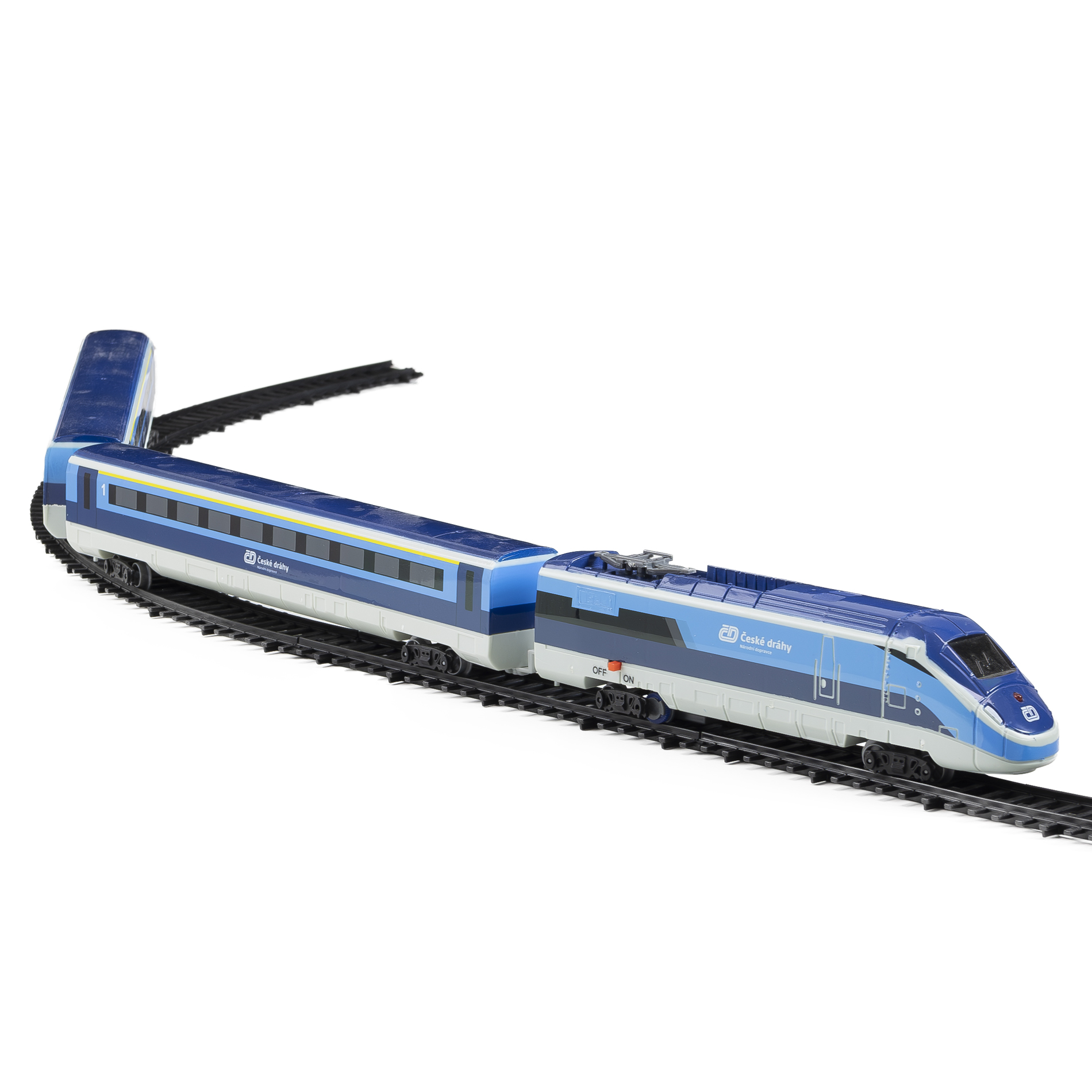 Vlak České dráhy se zvukem a světlem