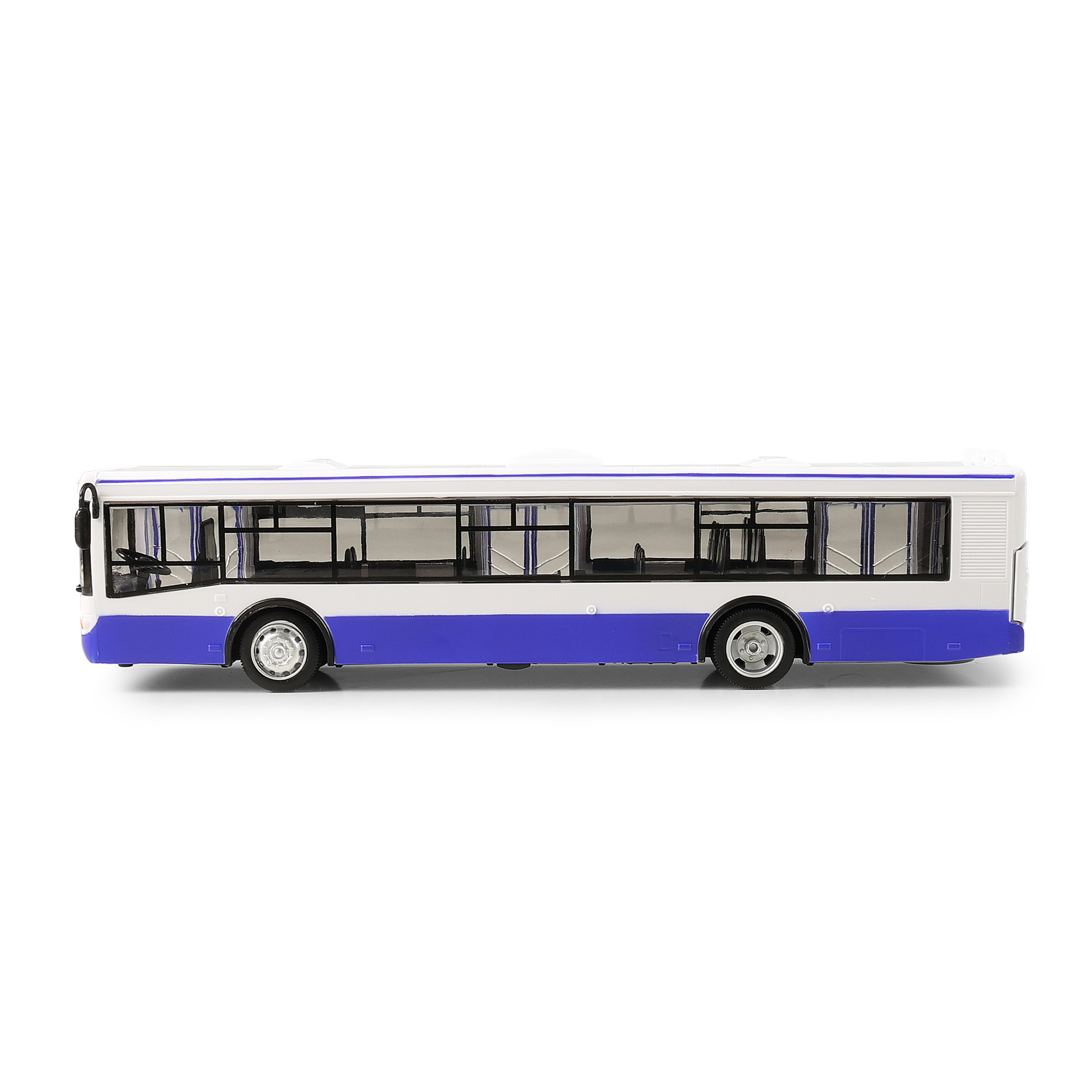 Autobus který hlásí zastávky česky 28 cm modrý