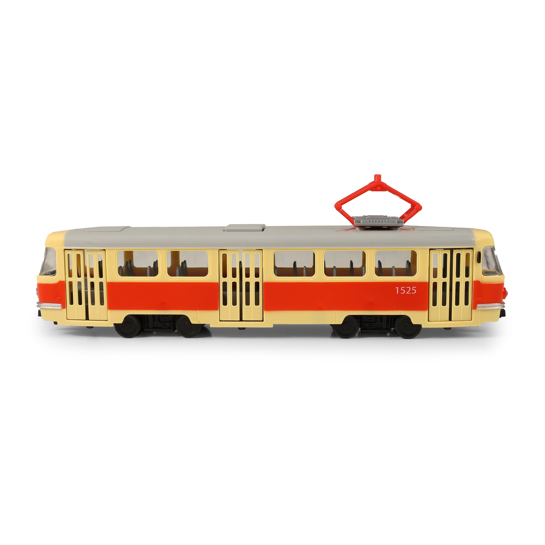 Tramvaj která hlásí zastávky česky 28 cm