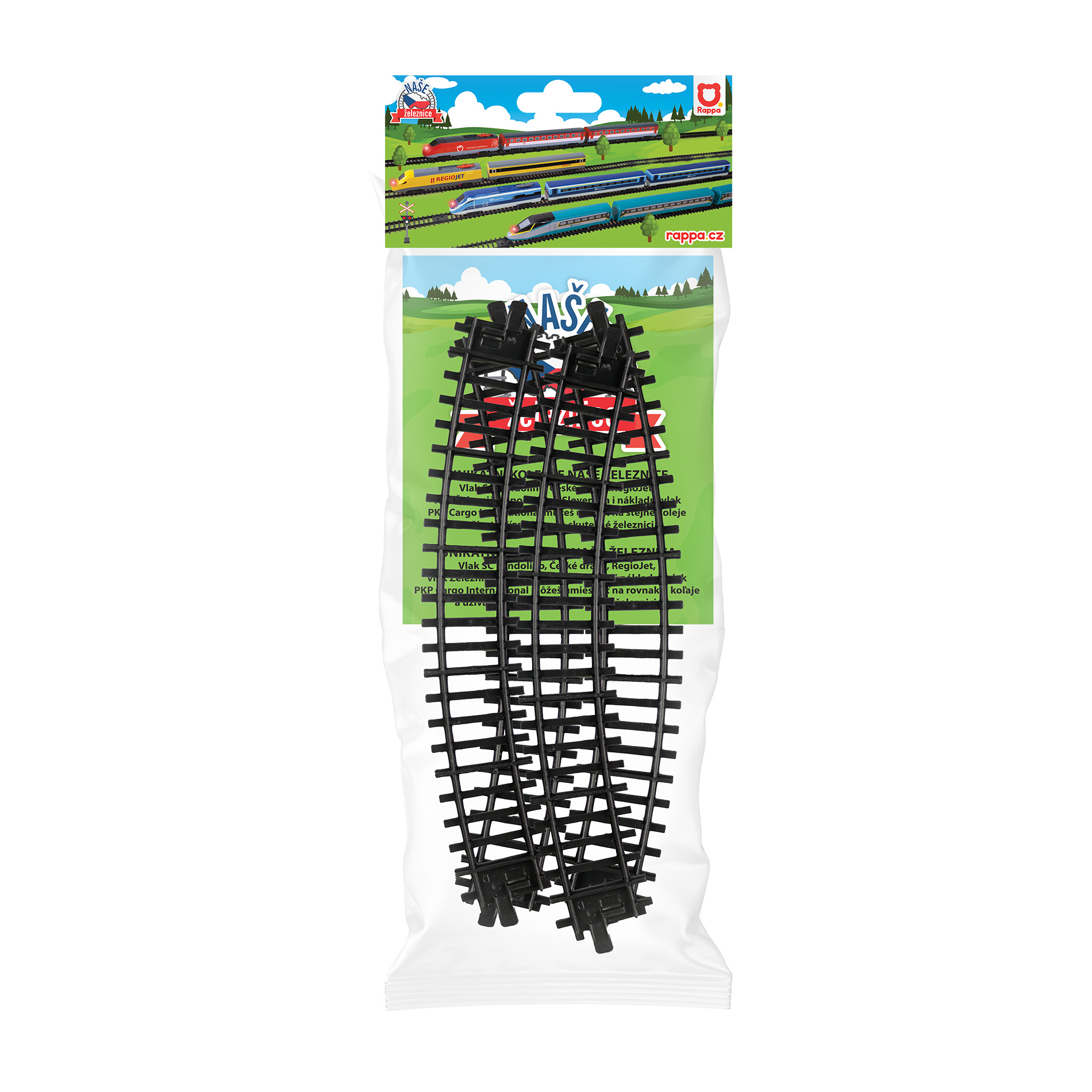 Koleje zahnuté - 4 ks