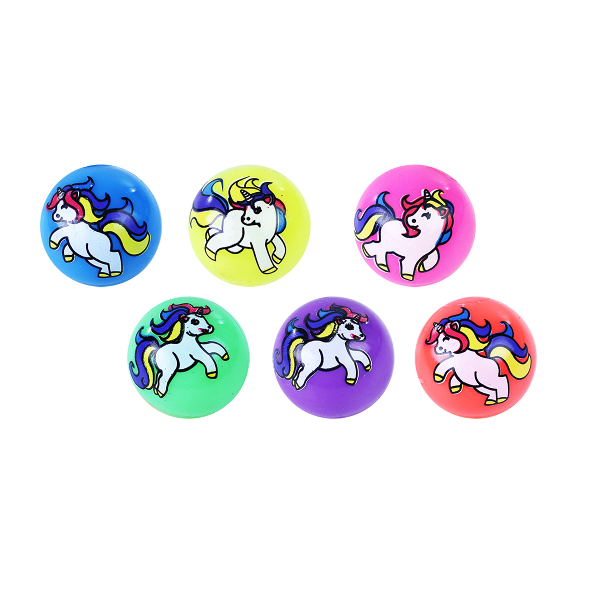 Skákací míček jednorožec se světlem 5.5 cm