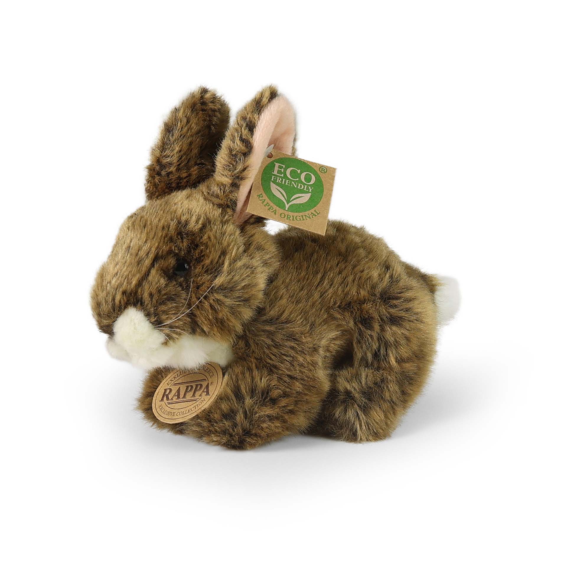 Plyšový králík hnědý 17 cm ECO-FRIENDLY