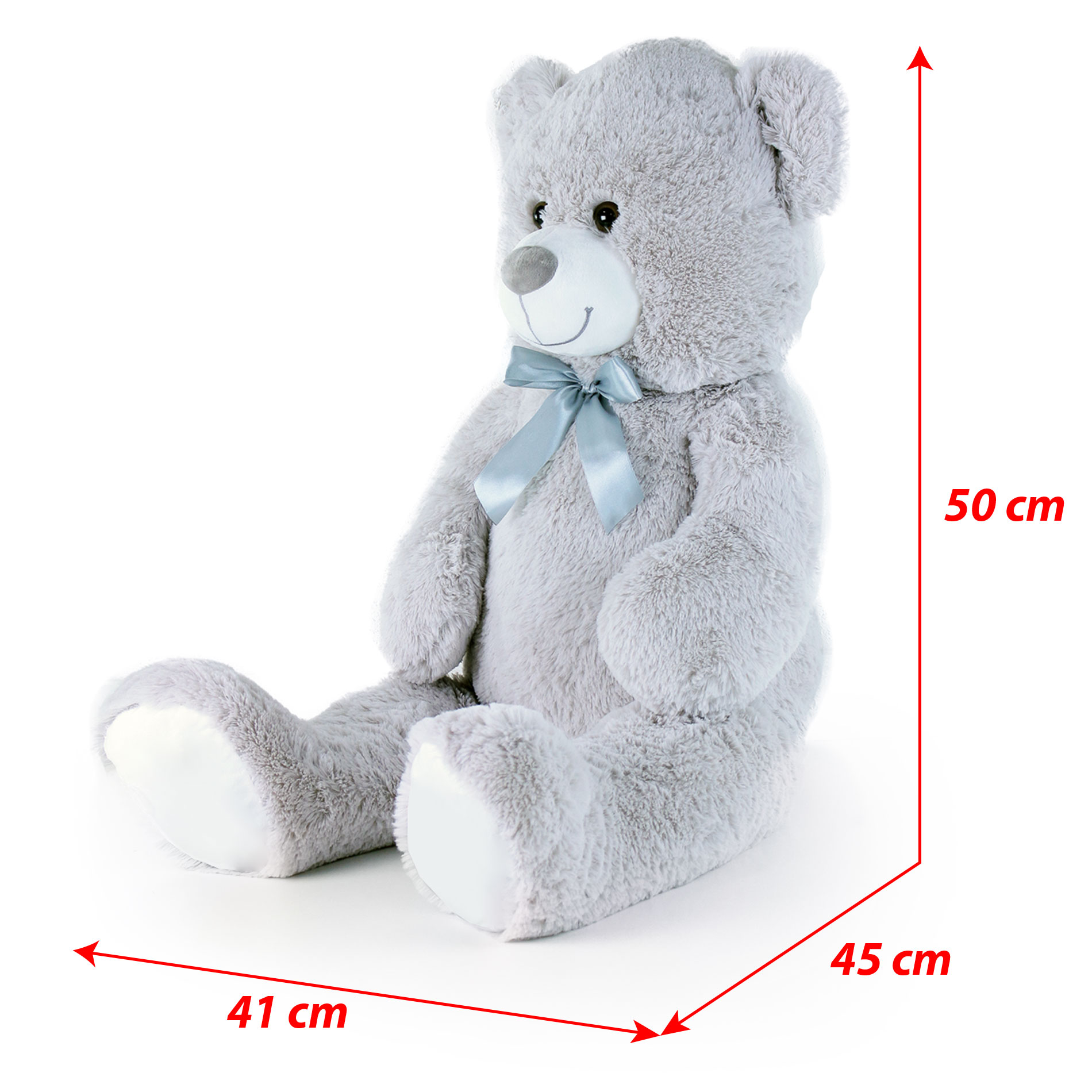 Velký plyšový medvěd Hugo s visačkou 80 cm