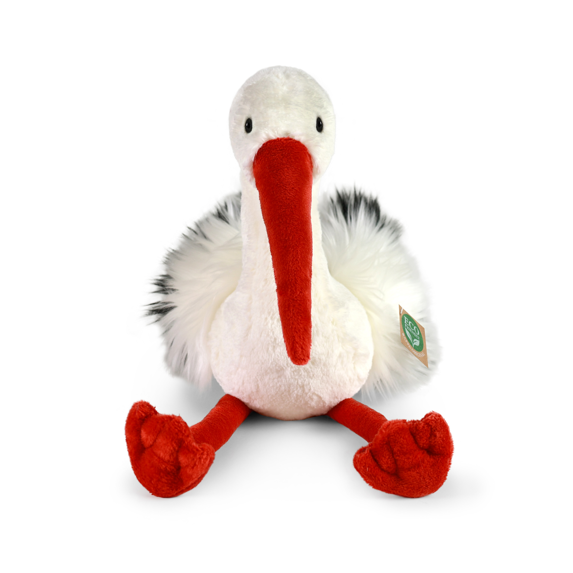 Plyšový čáp 28 cm ECO-FRIENDLY
