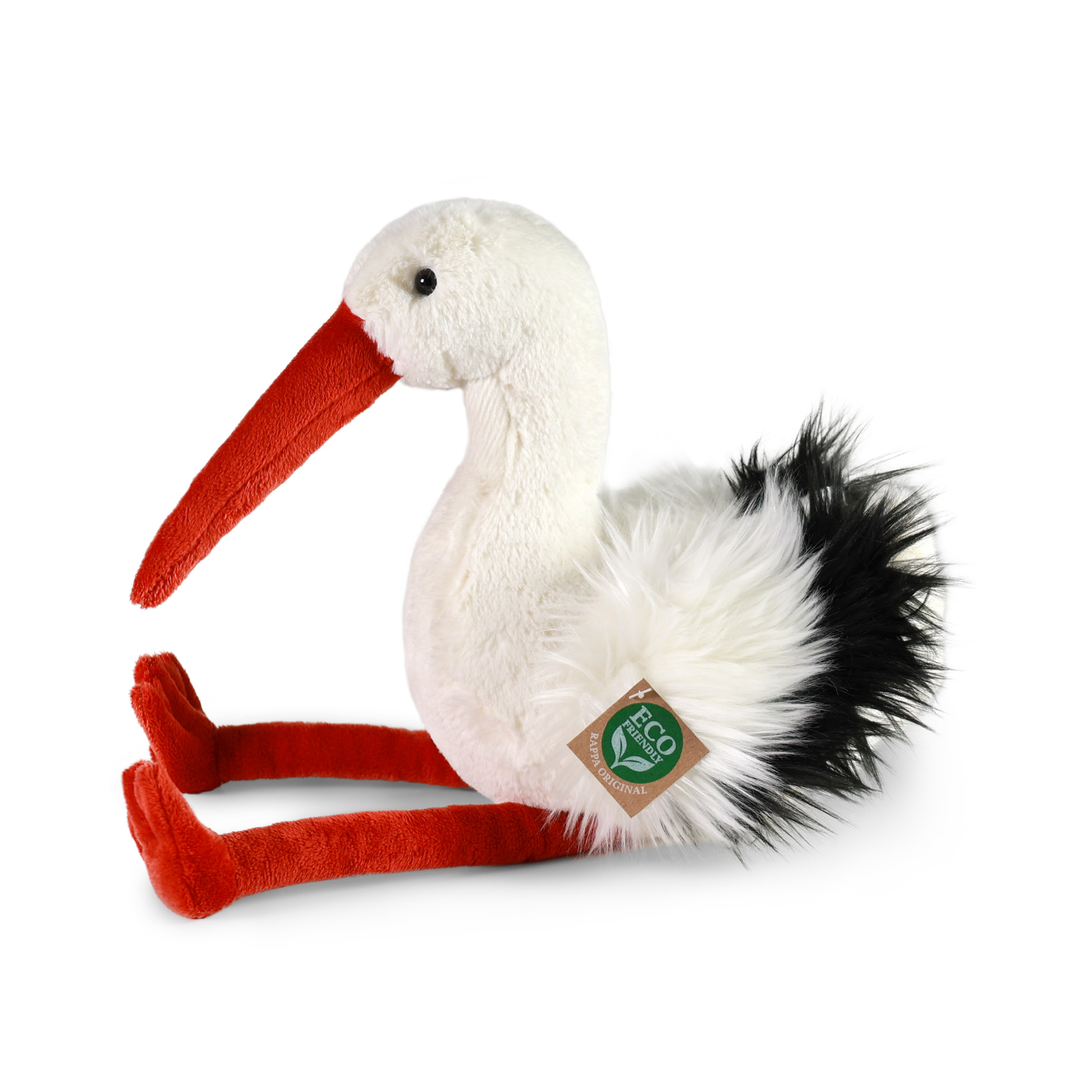 Plyšový čáp 28 cm ECO-FRIENDLY