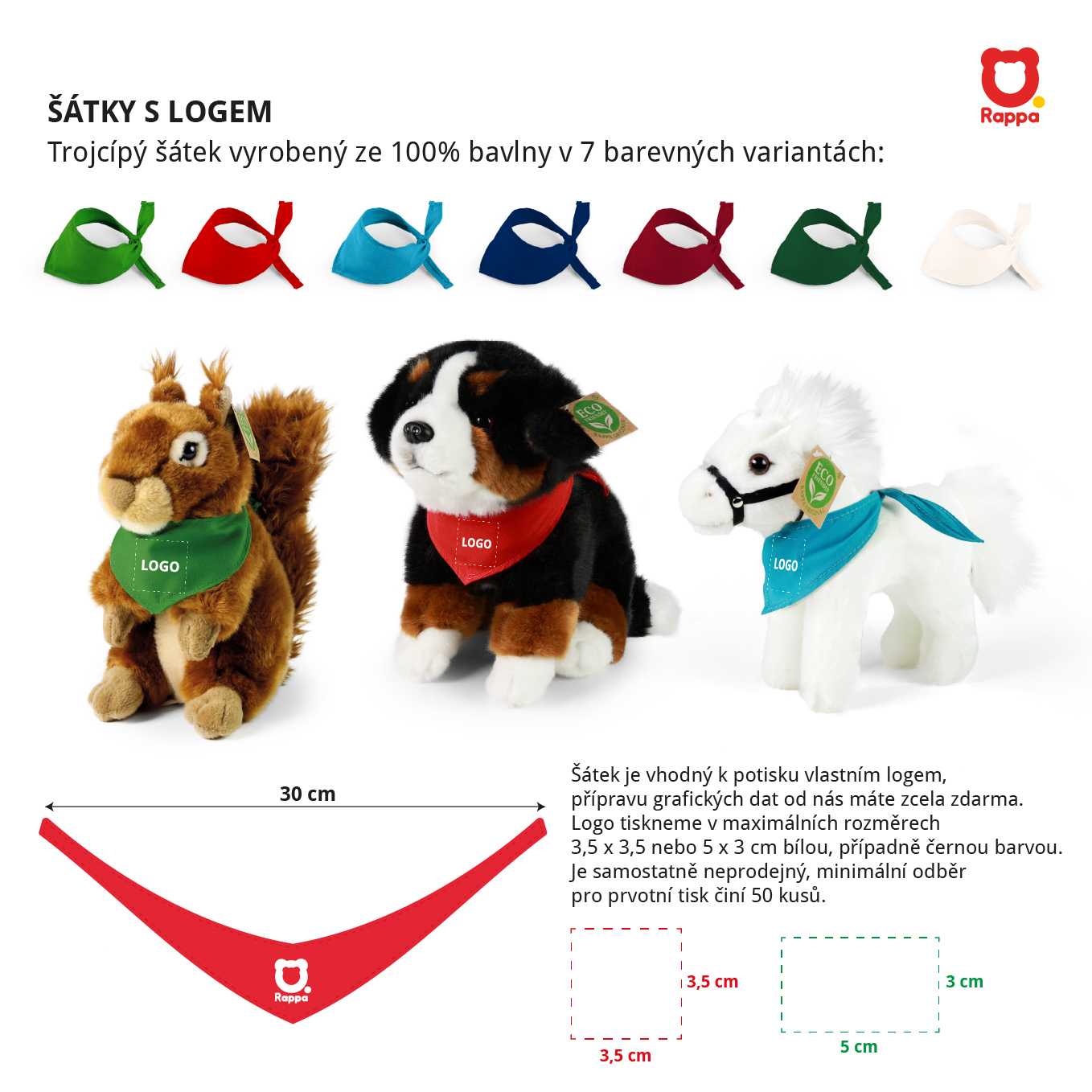 Samostatně NEPRODEJNÉ - šátek pro plyš modrý