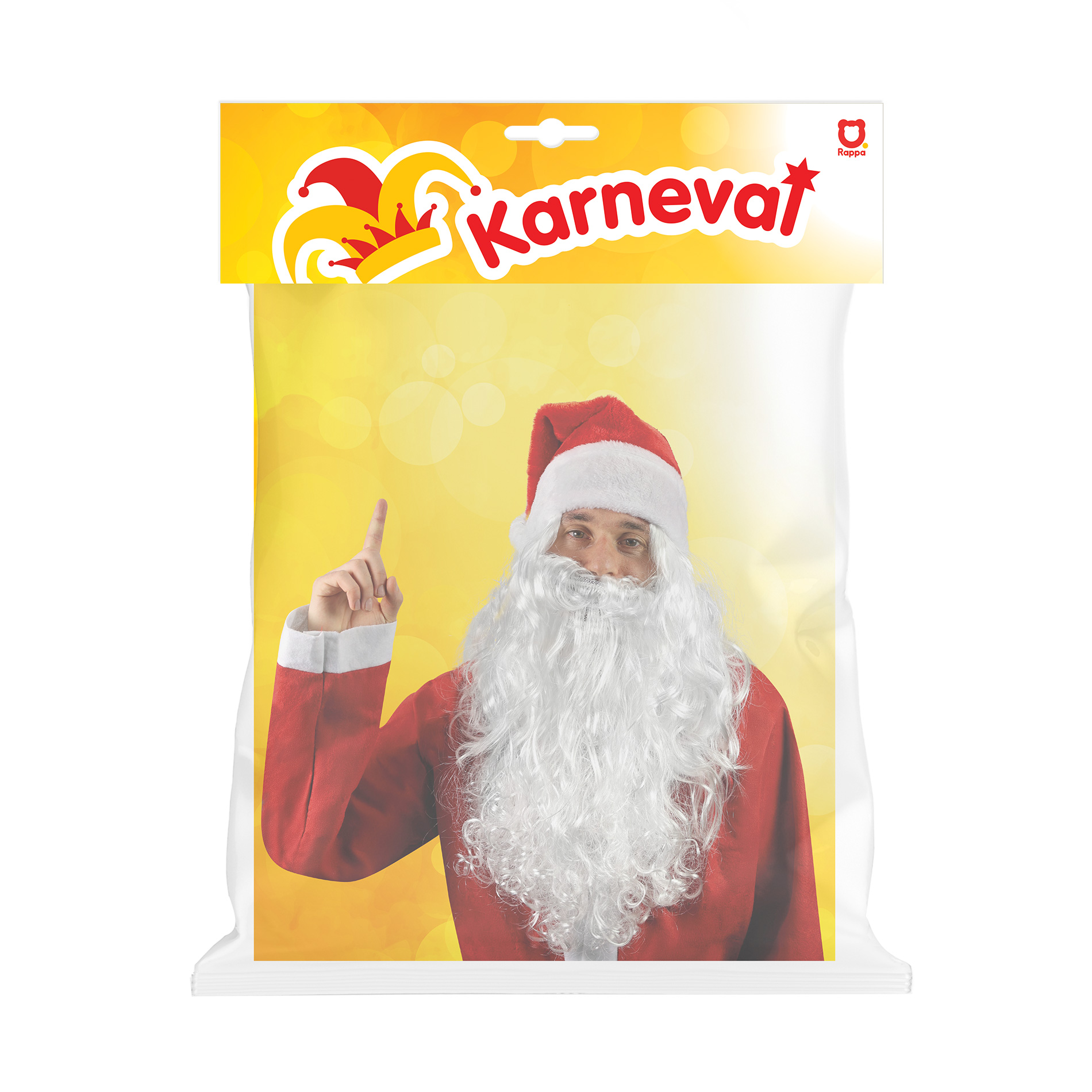 Mikulášská paruka s vousy pro dospělé