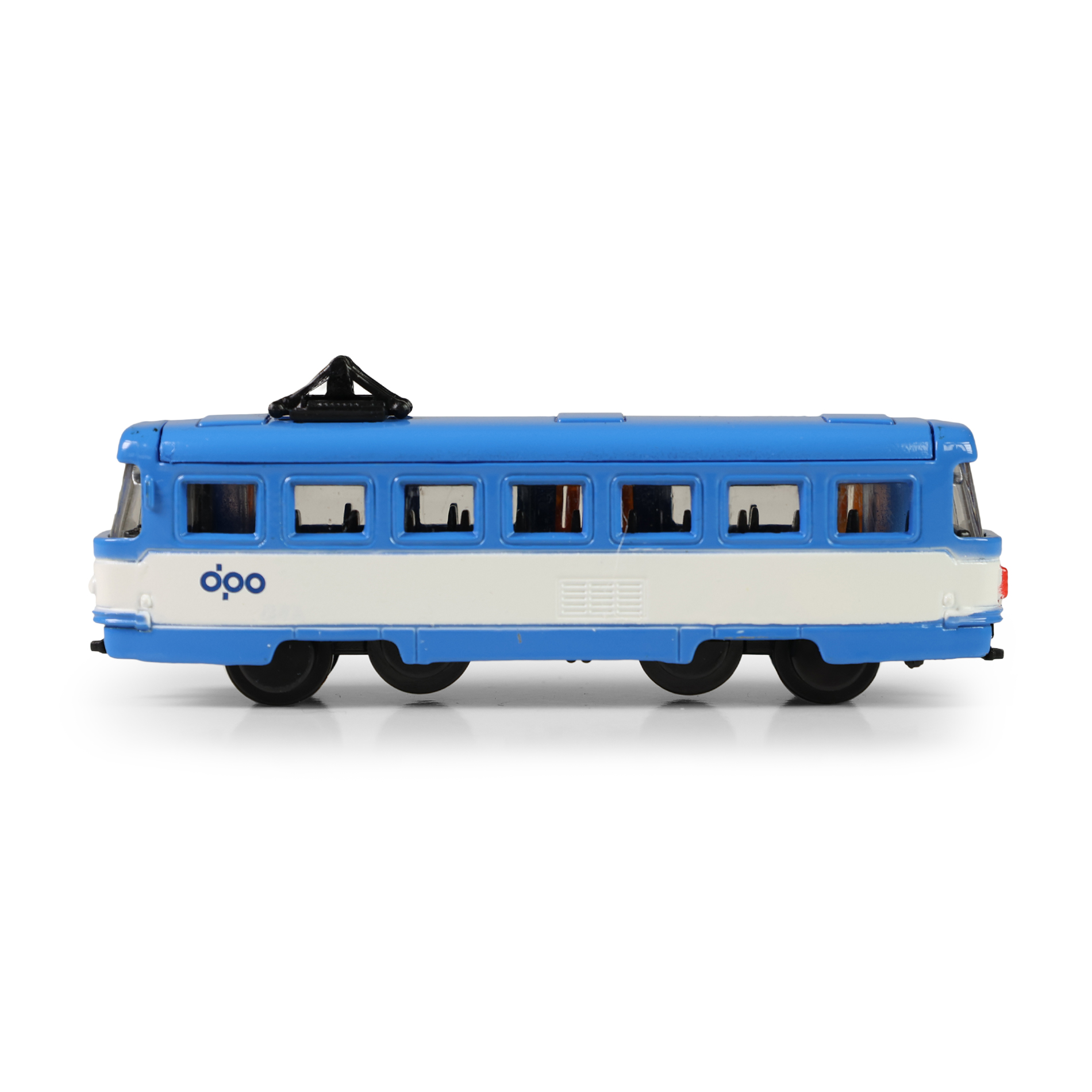 Tramvaj kovová mini DPO Ostrava 8.5 cm