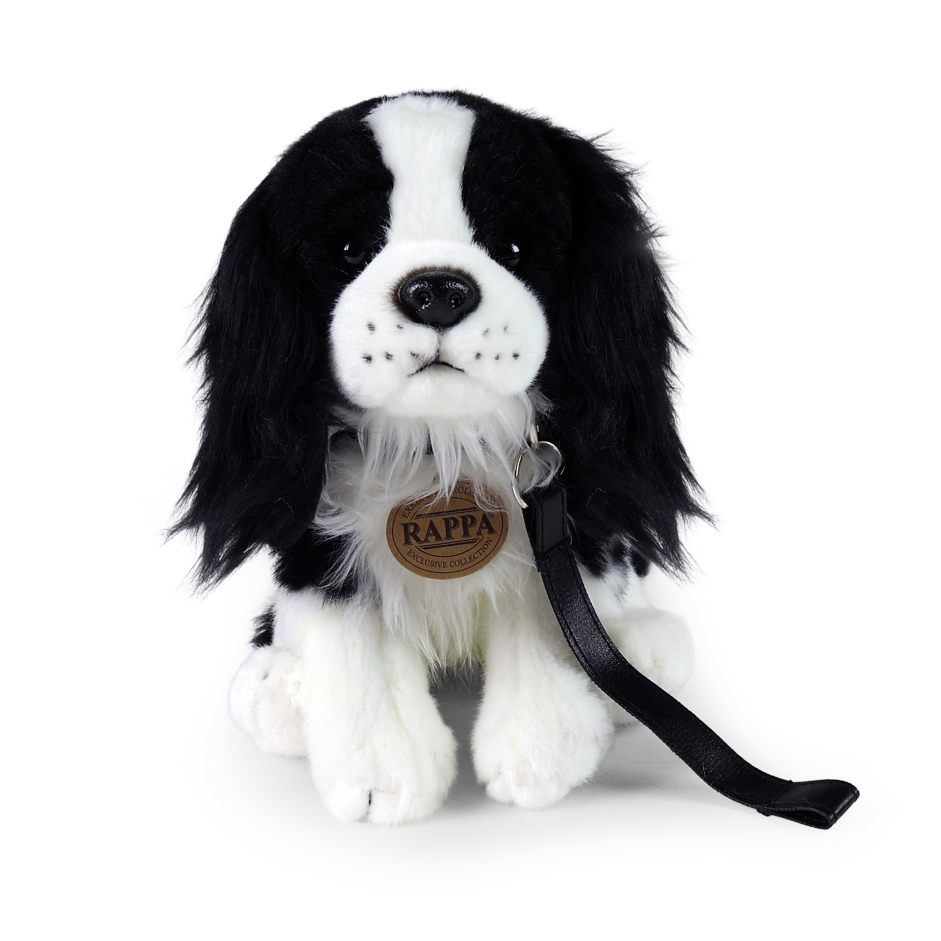 Plyšový pes King Charles španěl s vodítkem 27 cm ECO-FRIENDLY