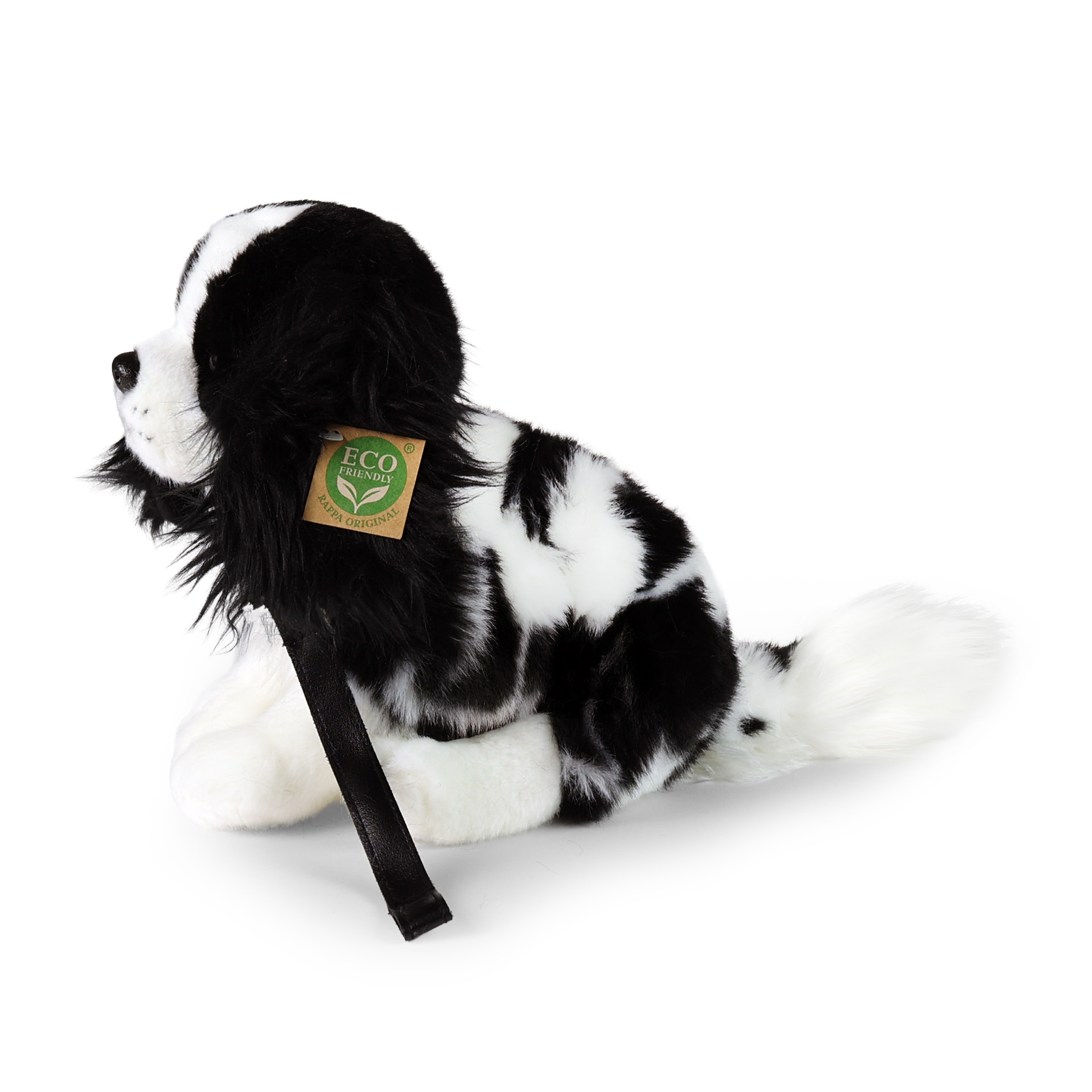 Plyšový pes King Charles španěl s vodítkem 27 cm ECO-FRIENDLY