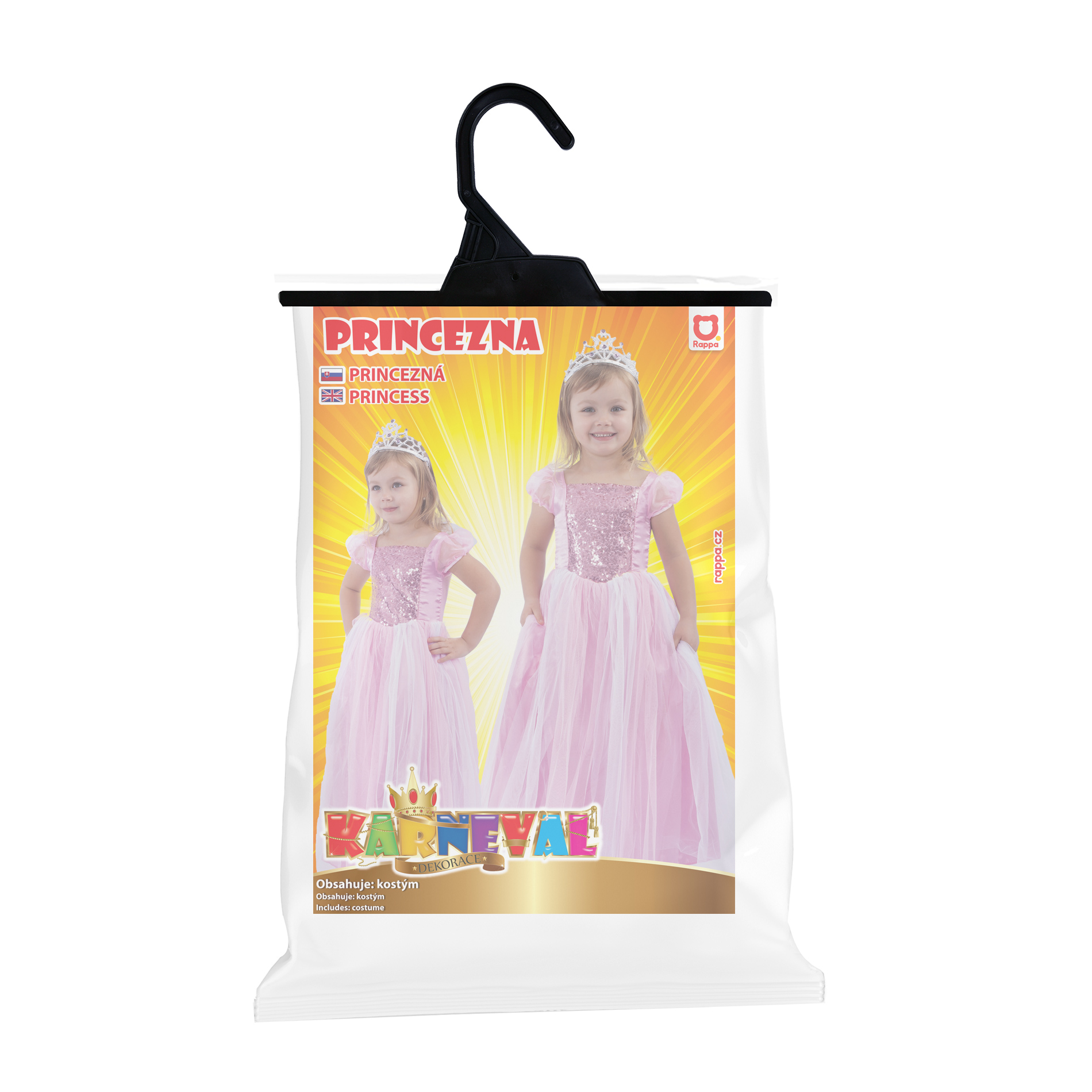 Dětský kostým růžová princezna (S)