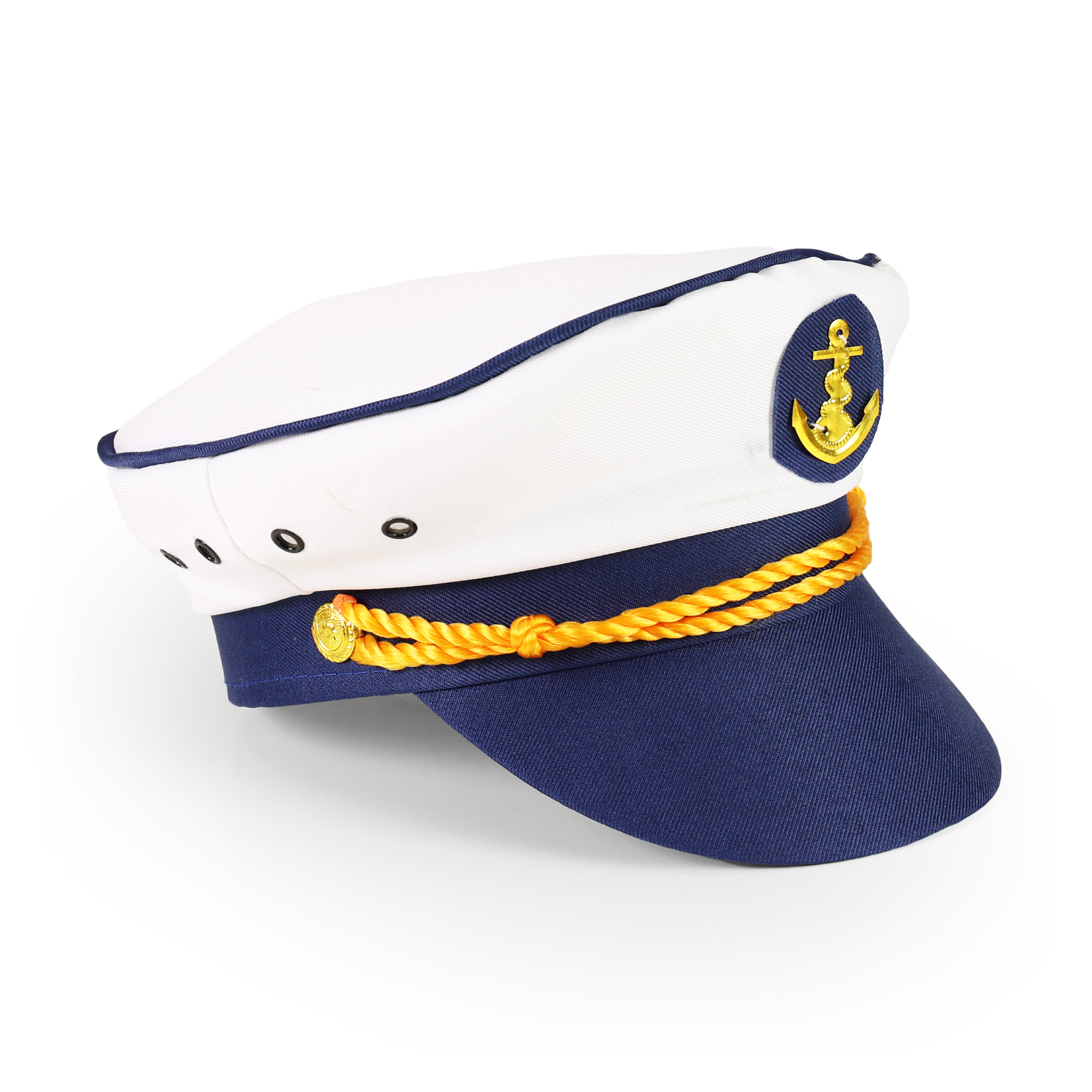 Dětská čepice kapitán námořník modrá