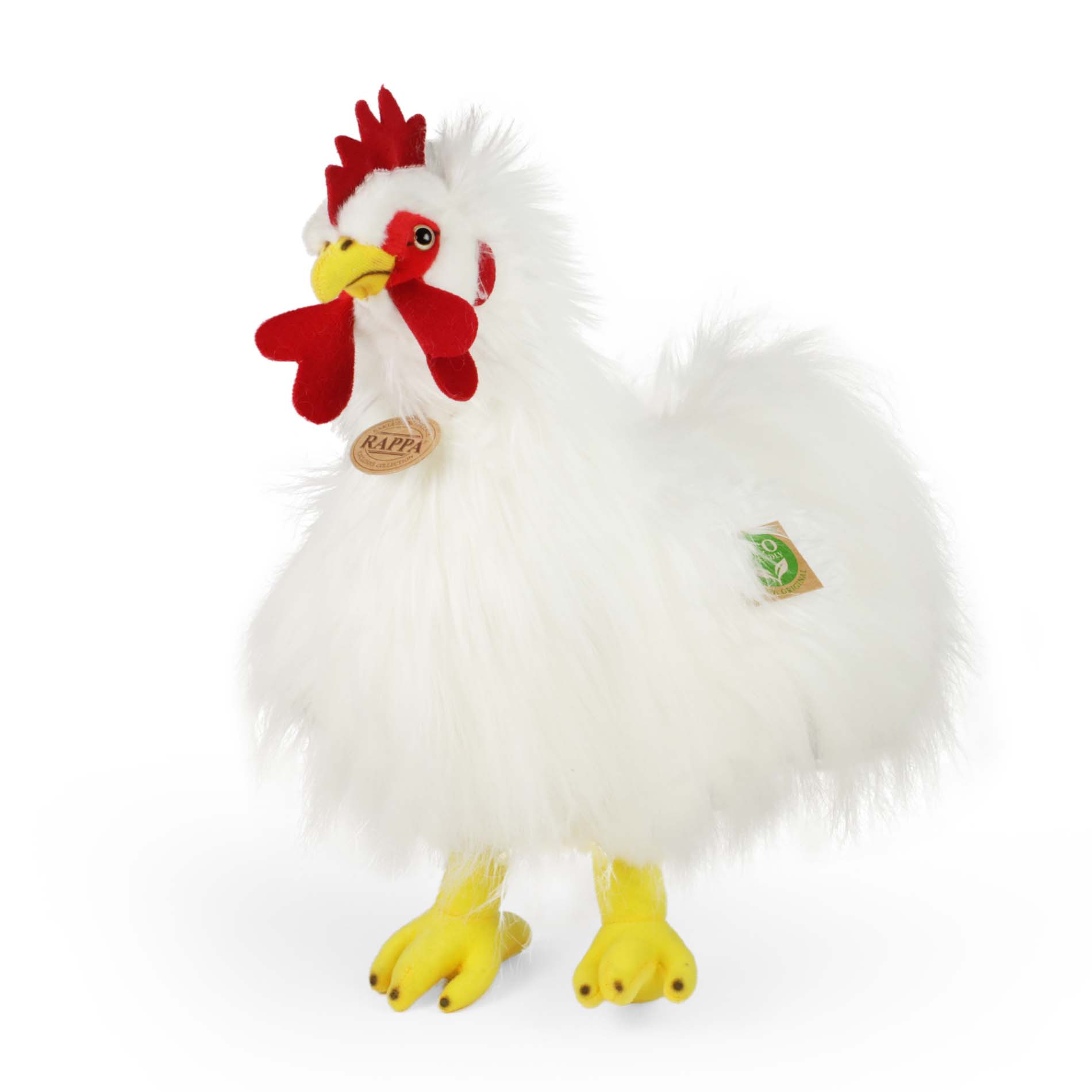 Plyšový kohout bílý 33 cm ECO-FRIENDLY