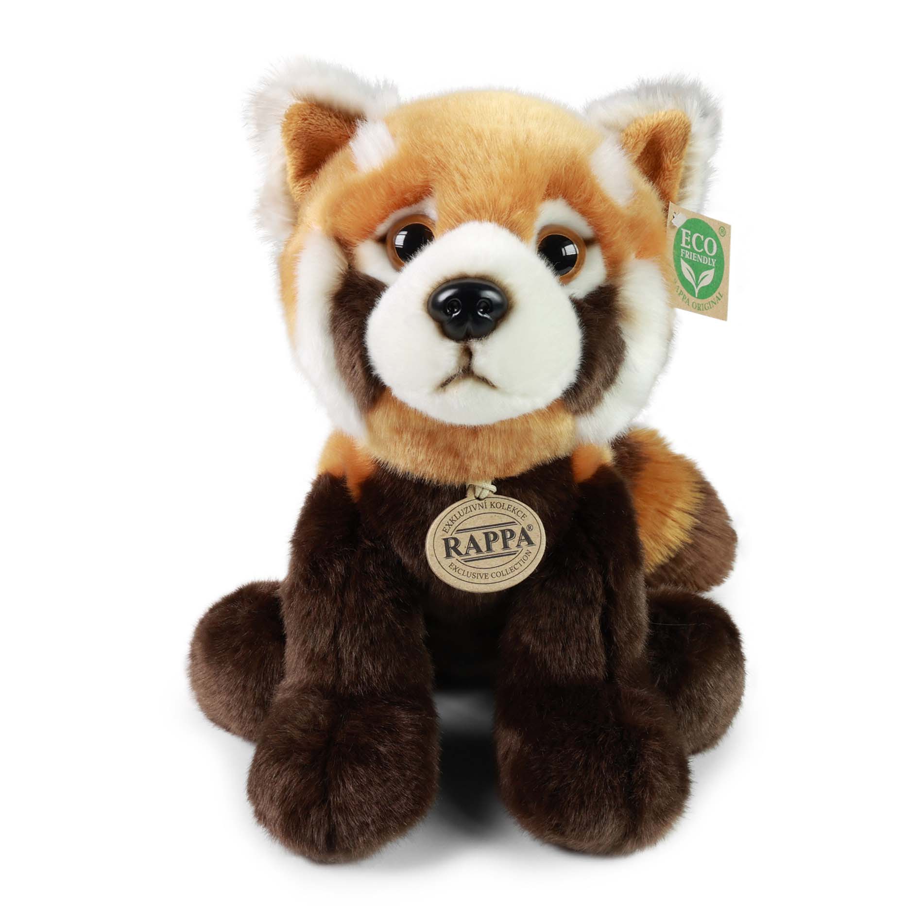 Plyšová panda červená 28 cm ECO-FRIENDLY