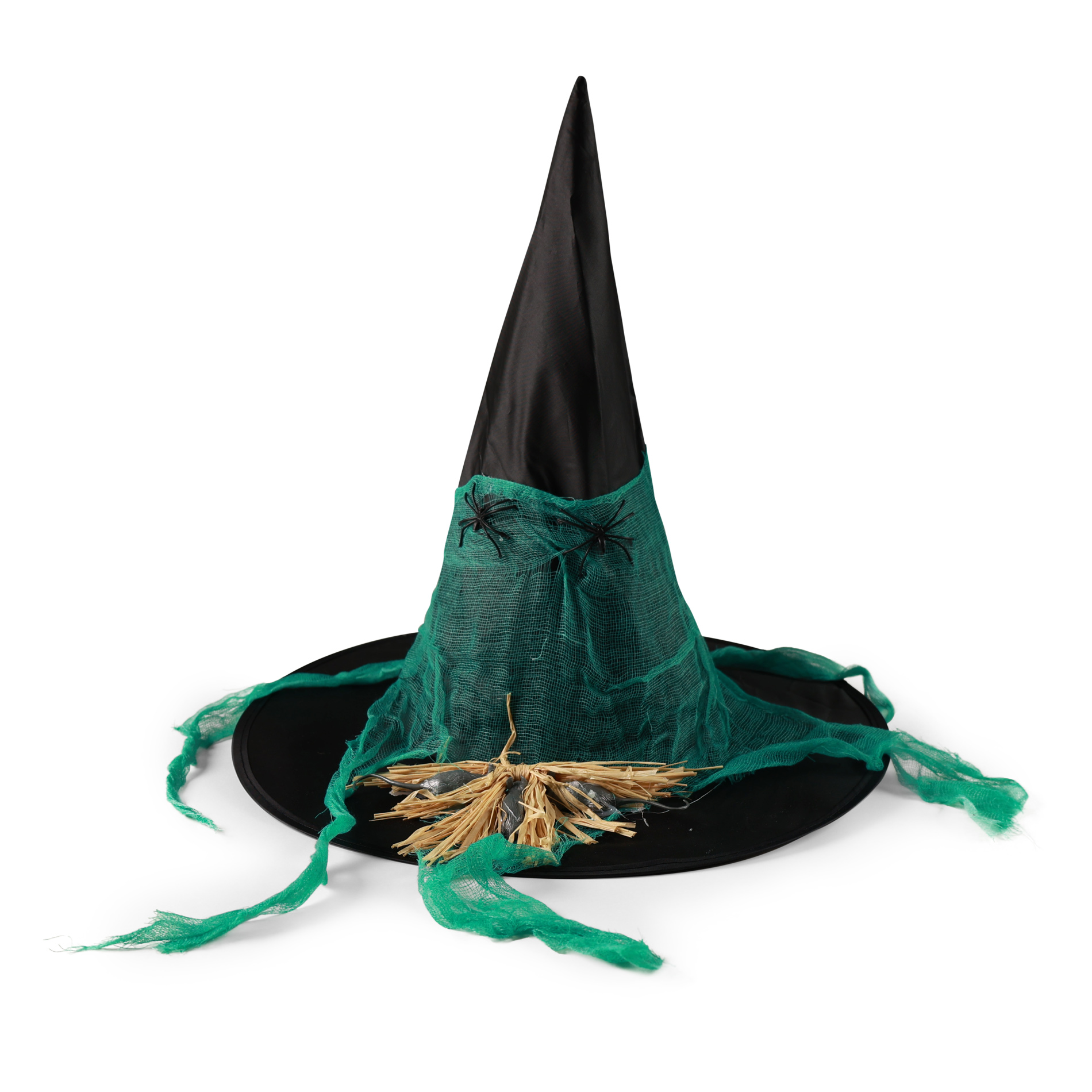 Klobouk čarodejnický pro dospělé s pavouky