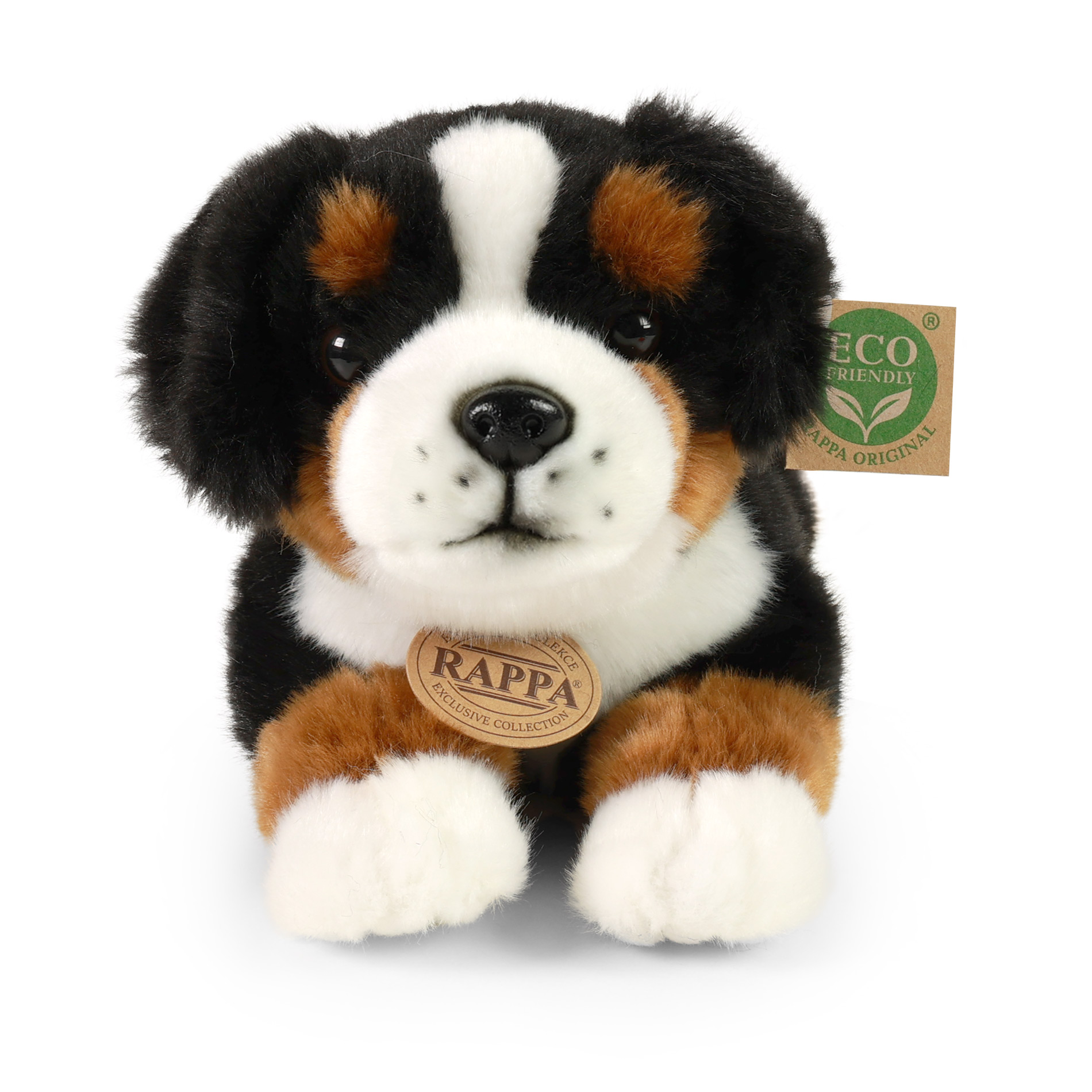 Plyšový pes bernský salašnický ležící 30 cm ECO-FRIENDLY