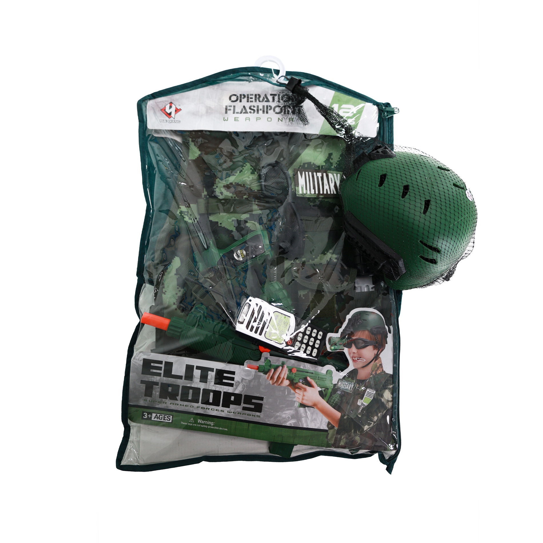 Dětská sada vesta vojenská s příslušenstvím