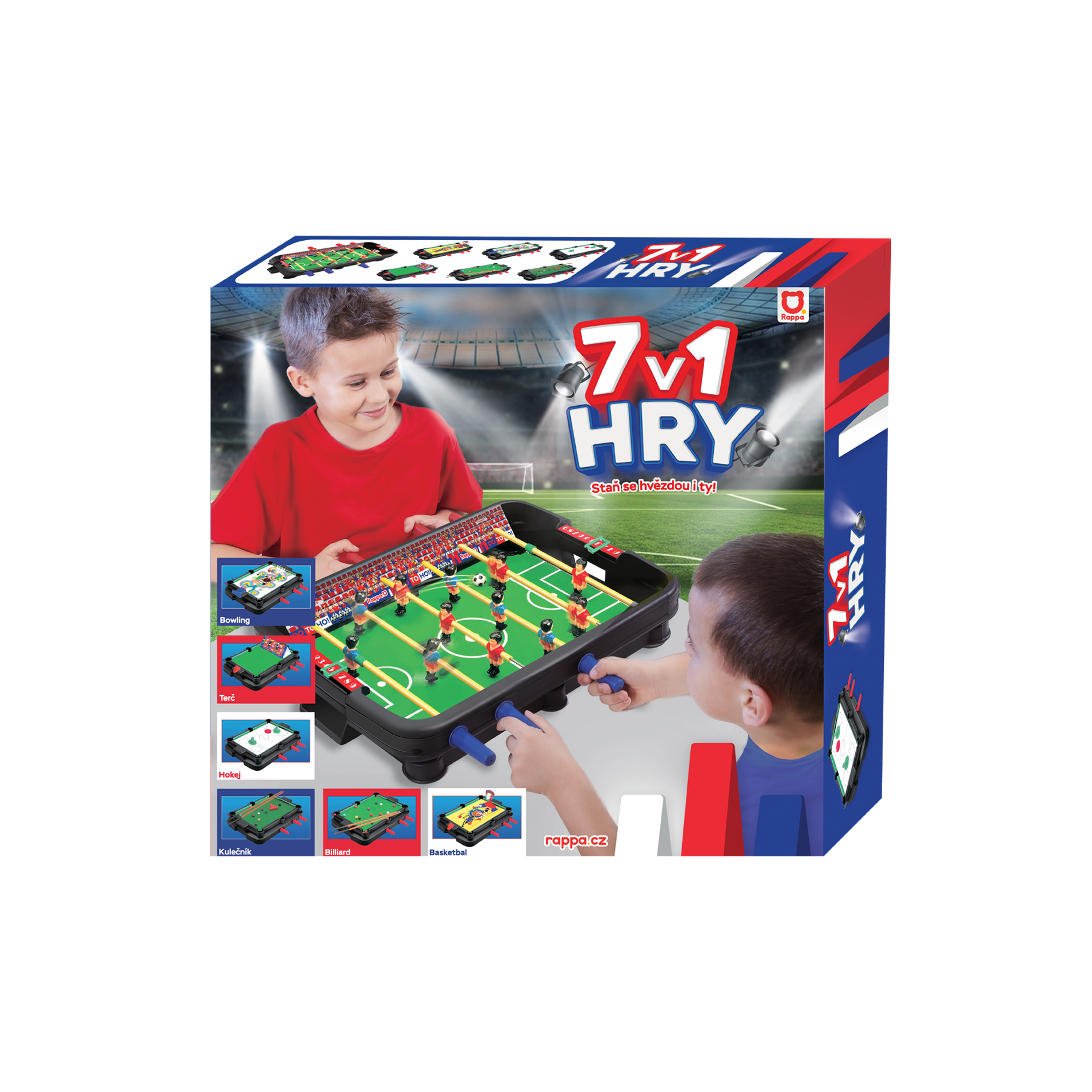 Soubor her 7 v 1 v českém obalu  - poškozený obal