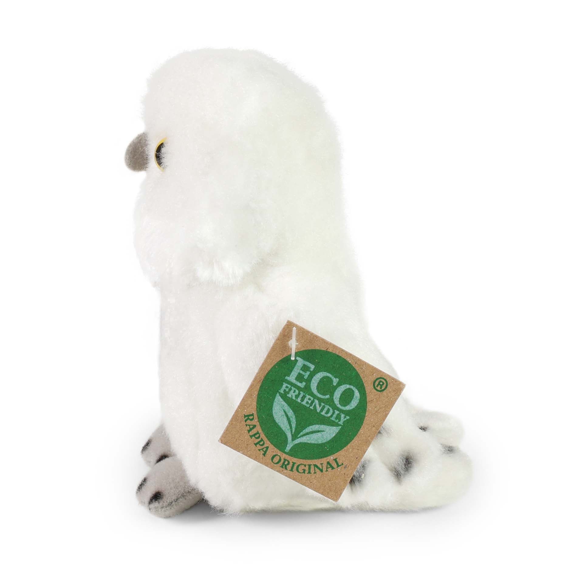 Plyšová sova sněžná 13 cm ECO-FRIENDLY