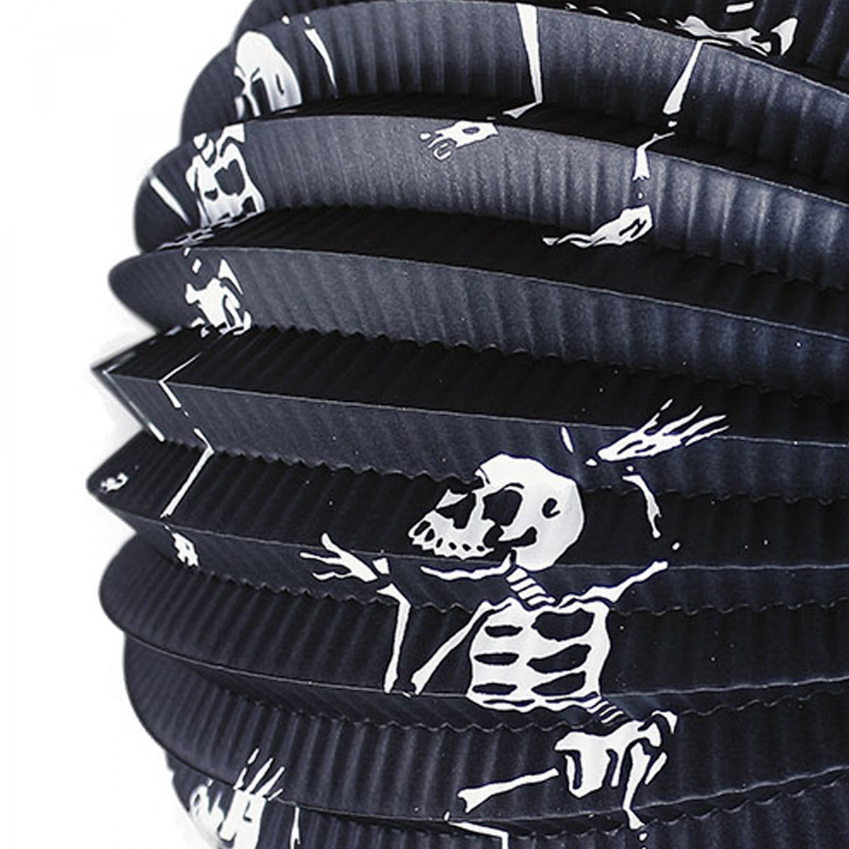 Lampion Halloween kostra 25 cm se svítící hůlkou 50 cm
