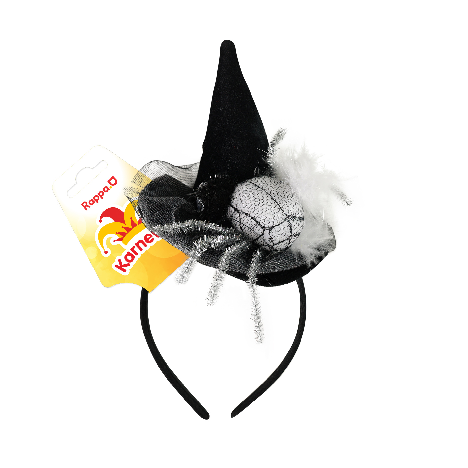 Čelenka s kloboučkem a pavoukem