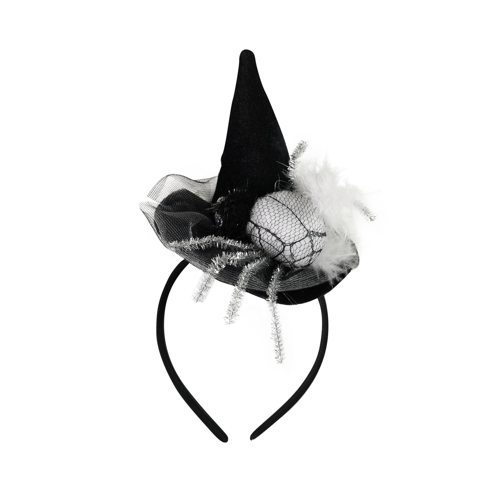 Čelenka s kloboučkem a pavoukem