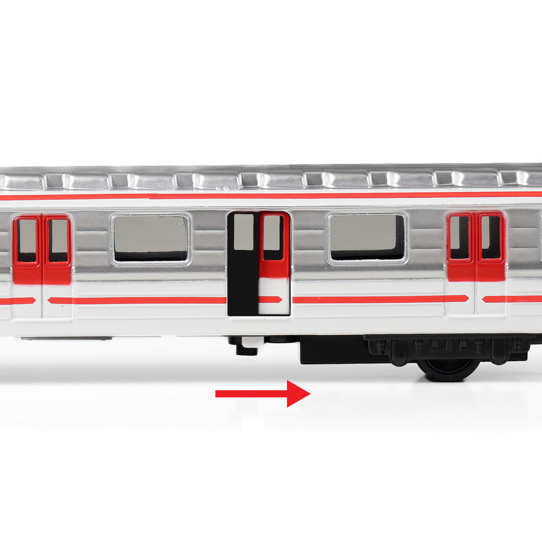 Pražské metro - kovová souprava 16 cm