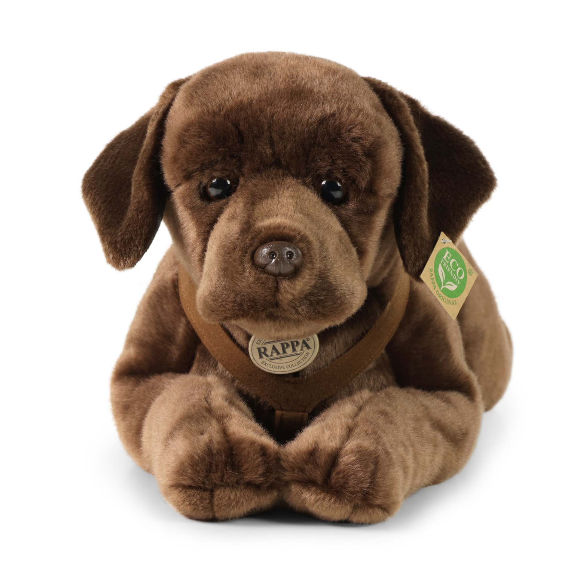 Velký plyšový pes labrador s postrojem 61 cm ECO-FRIENDLY