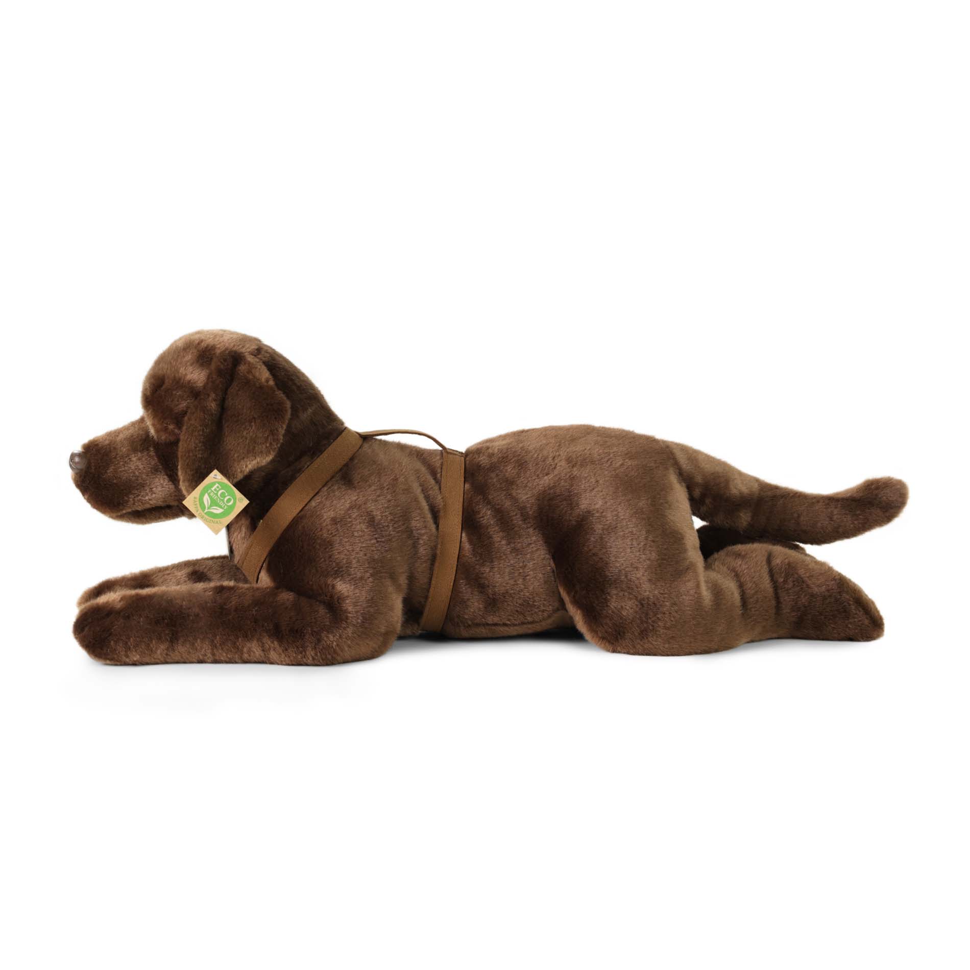 Velký plyšový pes labrador s postrojem 61 cm ECO-FRIENDLY