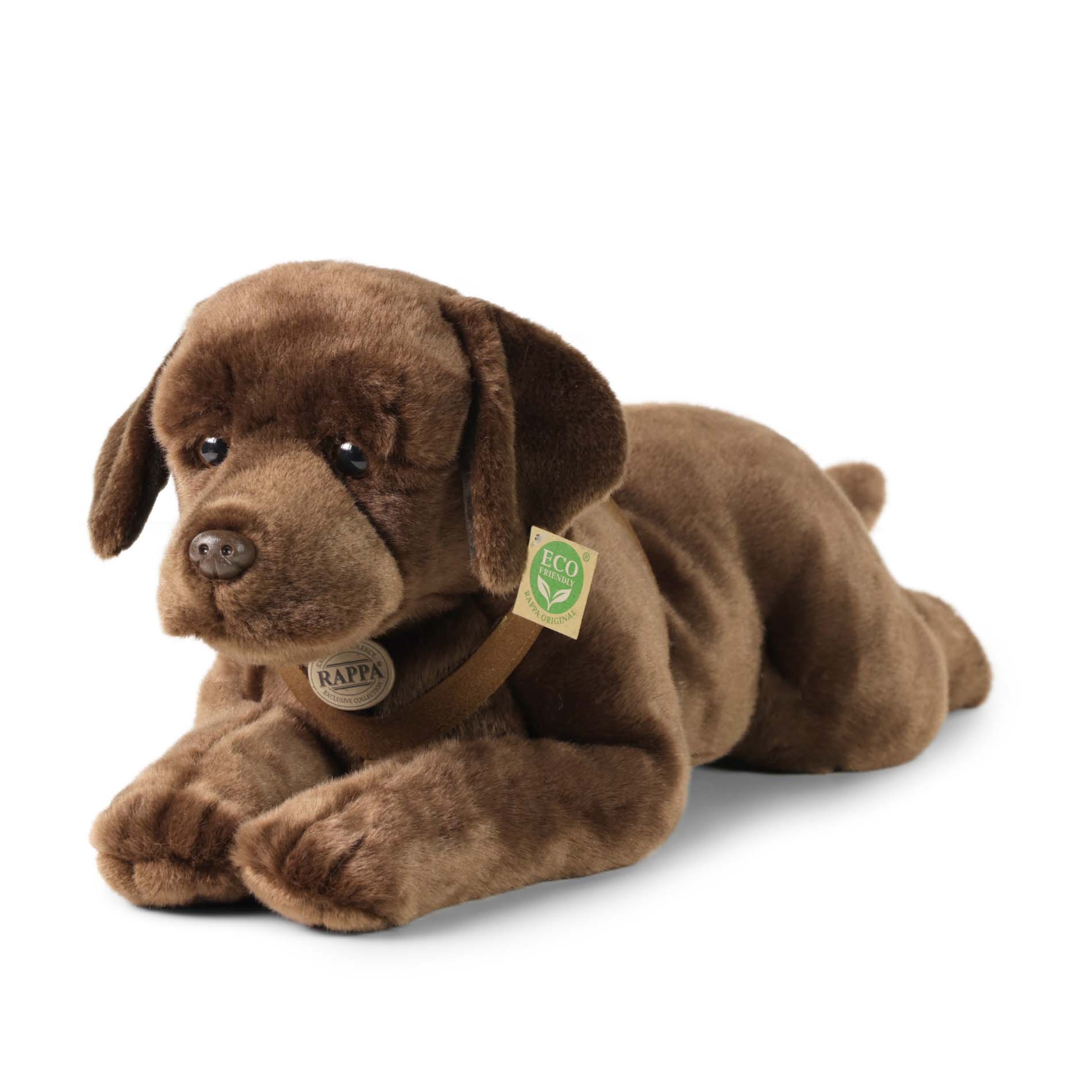 Velký plyšový pes labrador s postrojem 61 cm ECO-FRIENDLY