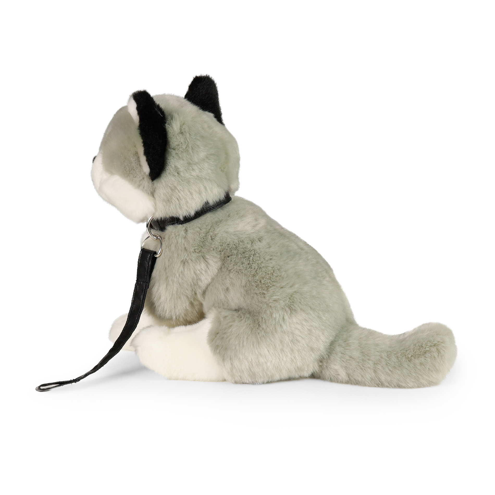 Plyšový pes husky s vodítkem 28 cm ECO-FRIENDLY