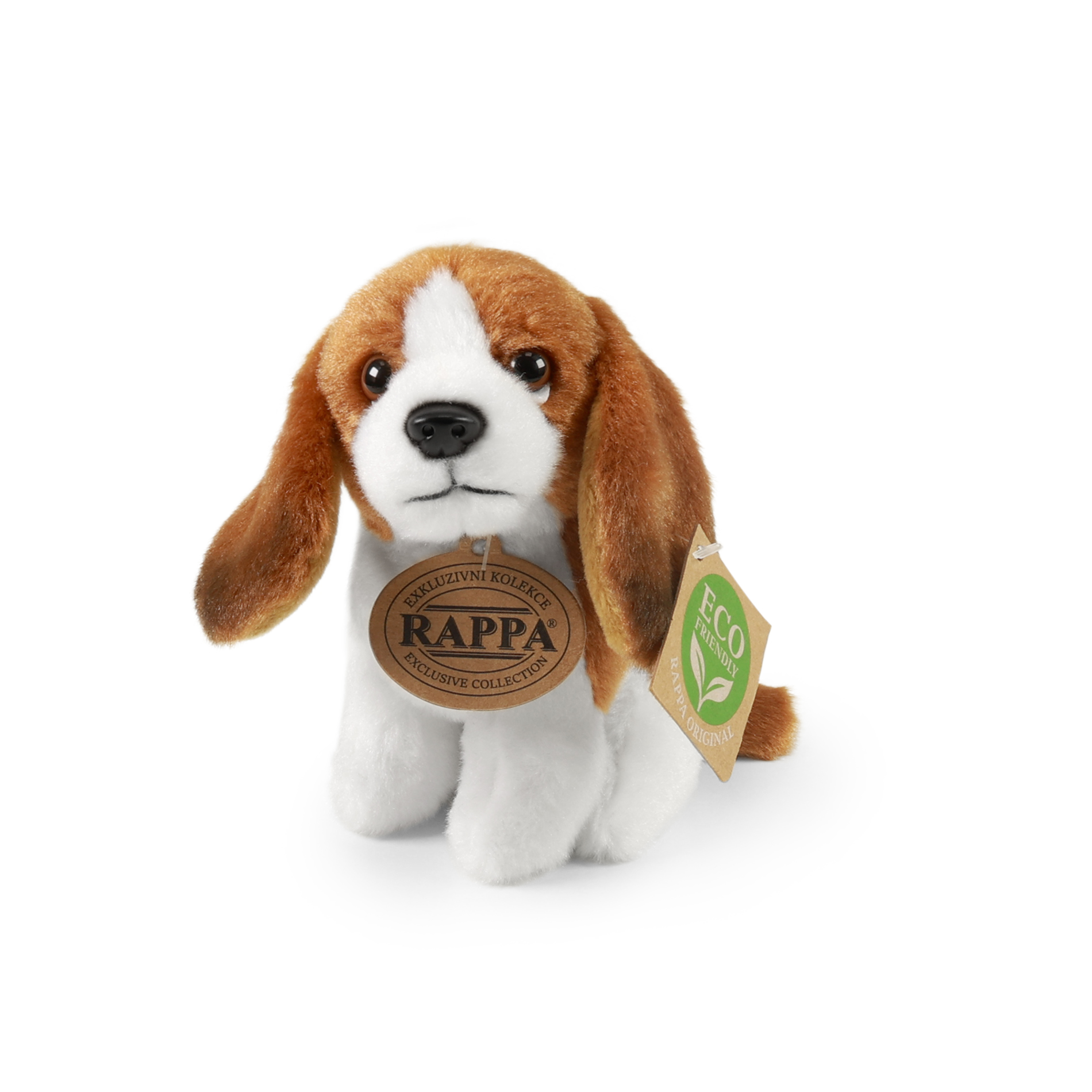 Plyšový pes sedící mix 12 cm ECO-FRIENDLY