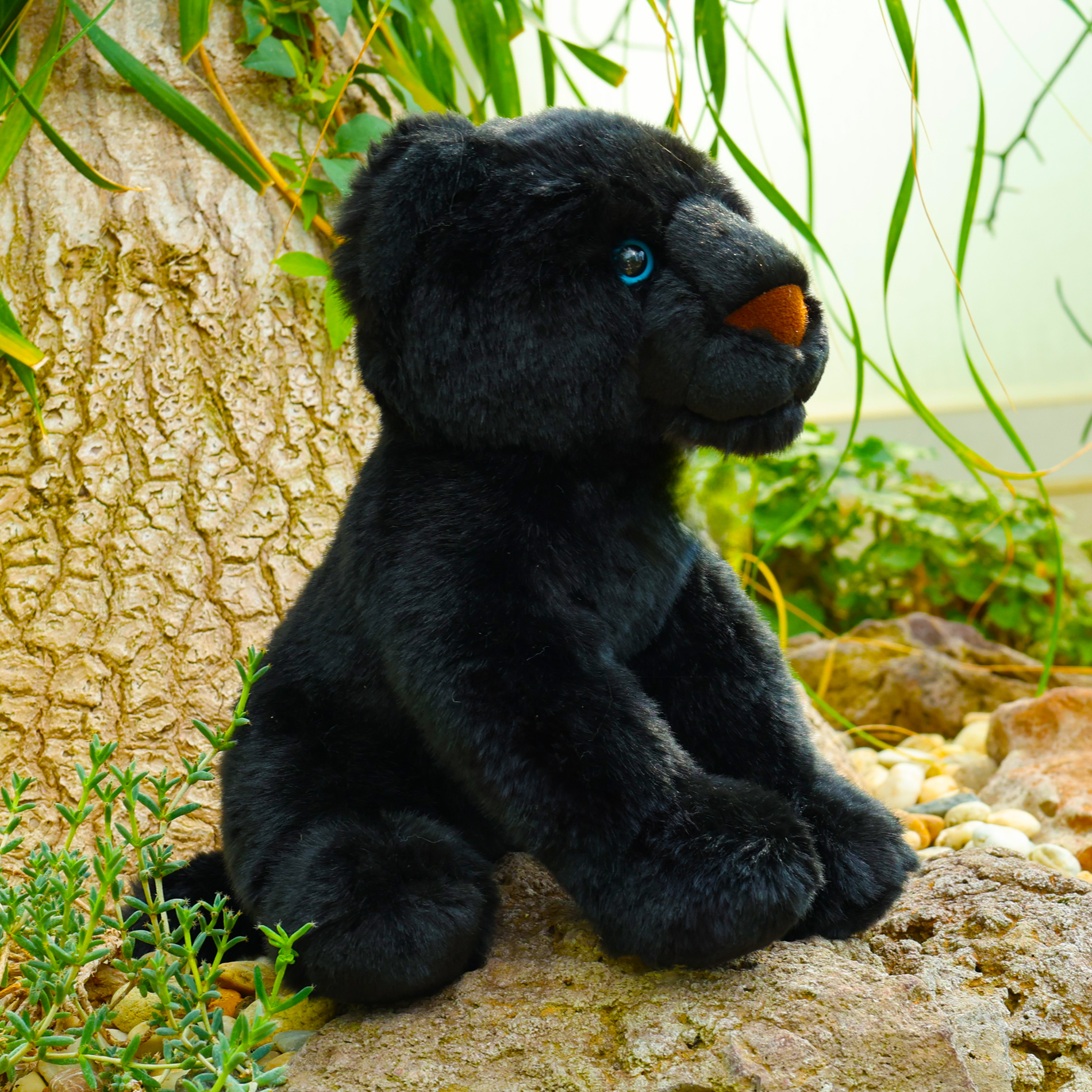 Plyšový černý panter 23 cm ECO-FRIENDLY