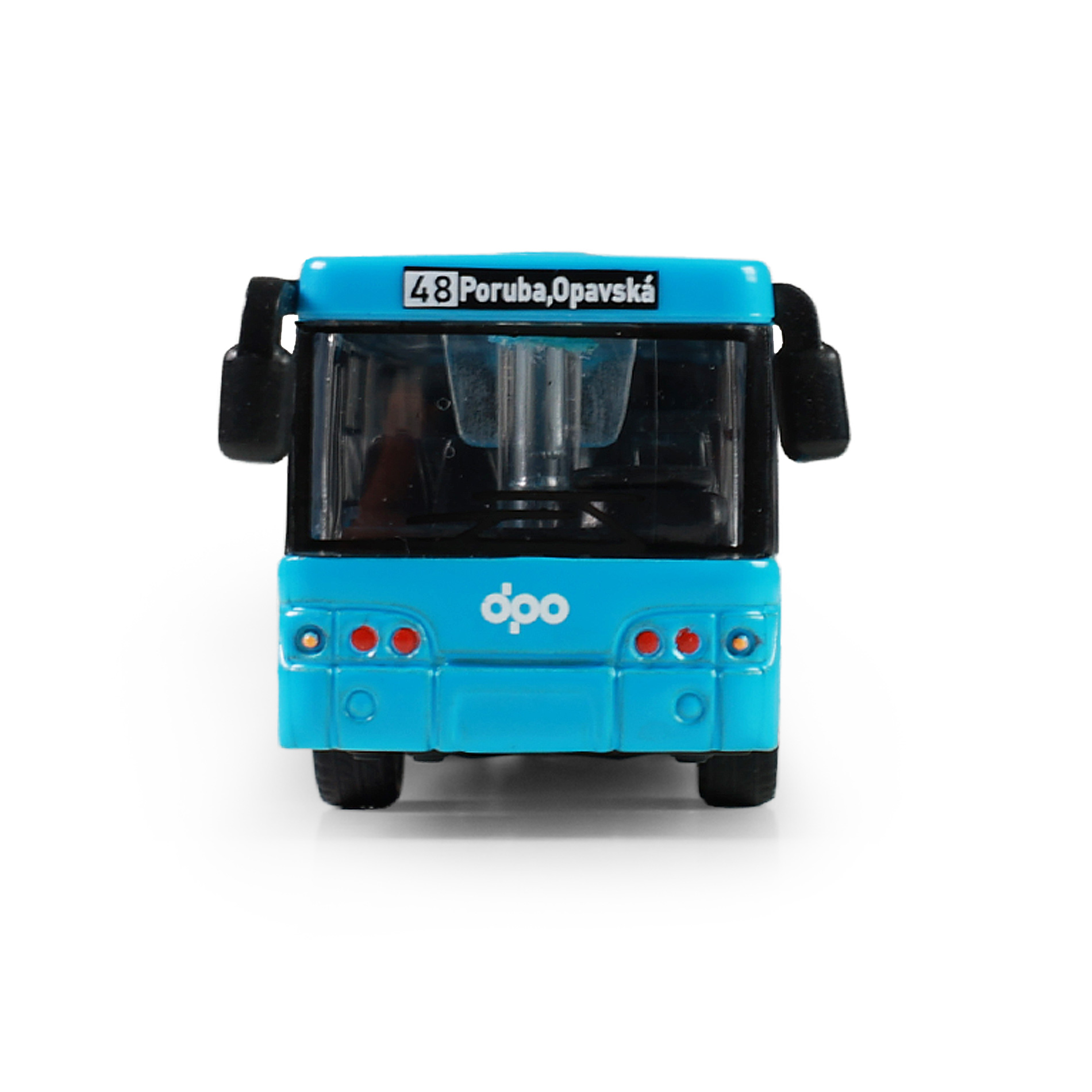 Kovový kloubový autobus DPO Ostrava 18 cm