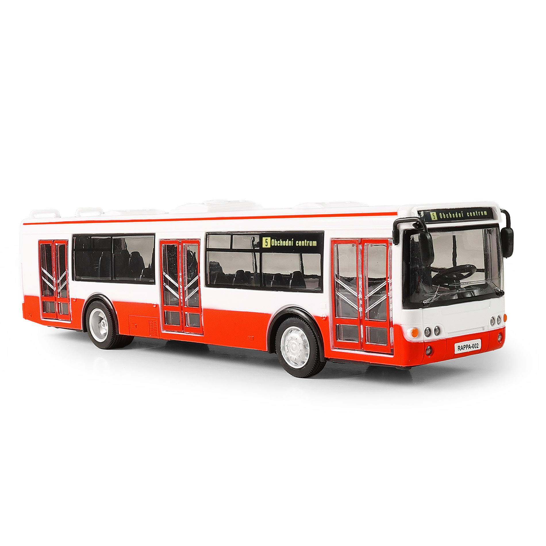 Autobus který hlásí zastávky česky 28 cm