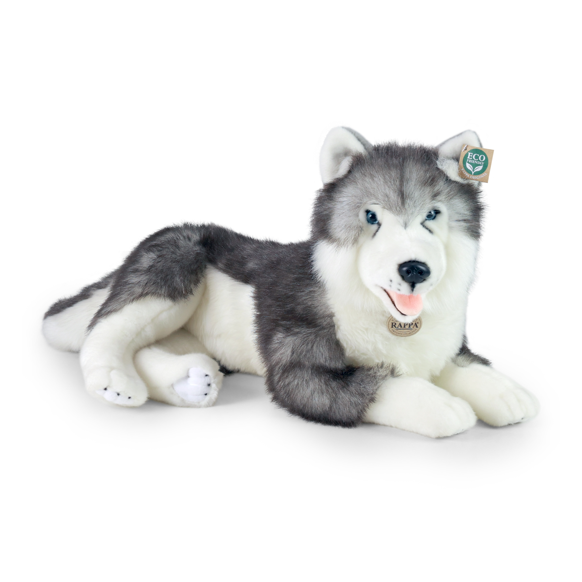 Velký plyšový pes husky 60 cm ECO-FRIENDLY