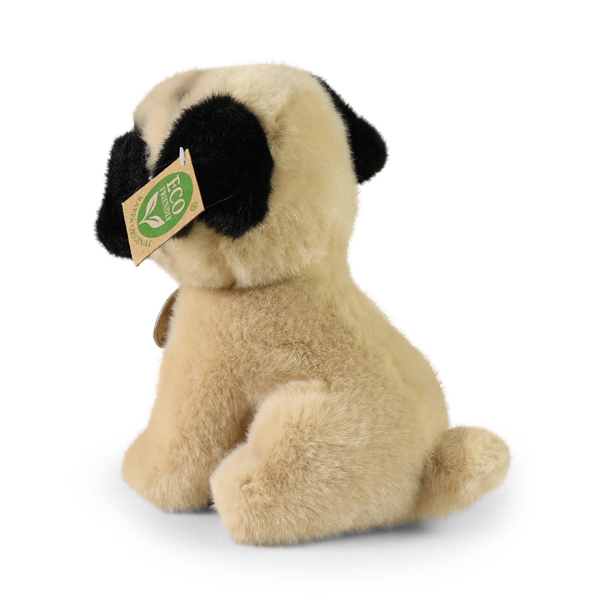 Plyšový pes mops 18 cm ECO-FRIENDLY
