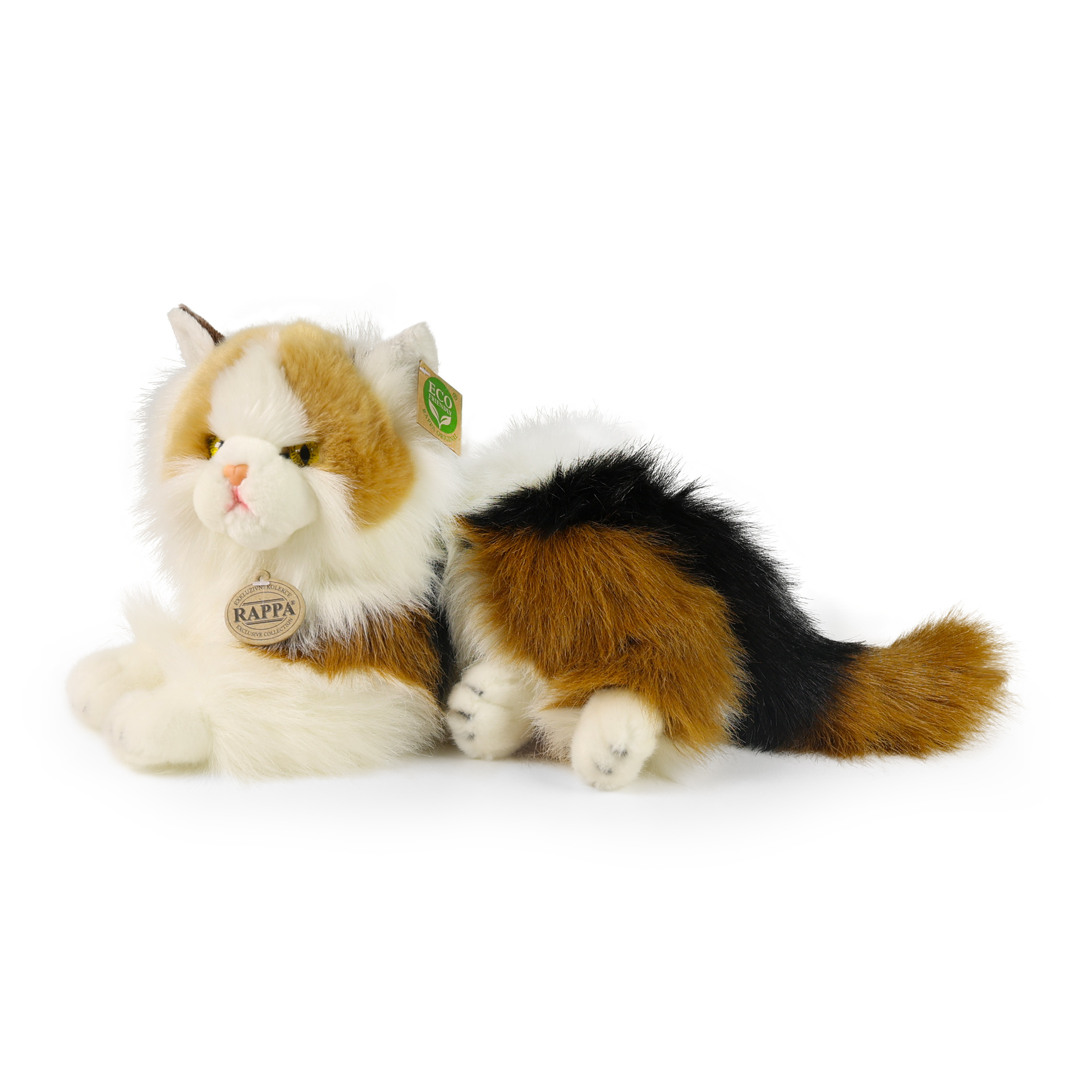 Plyšová kočka Calico 30 cm ECO-FRIENDLY