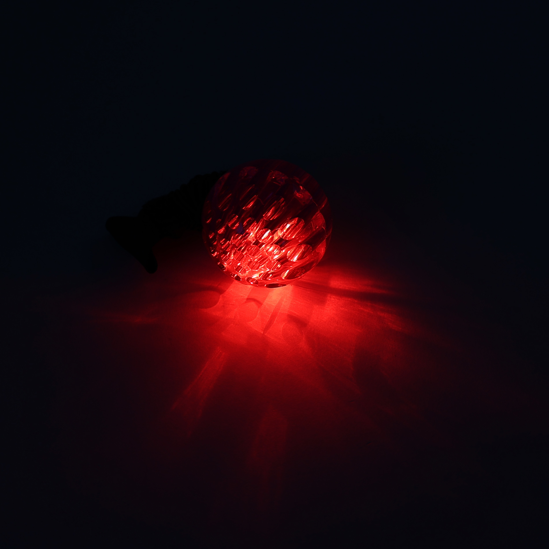 Skákací míček na gumě se světlem 6 cm