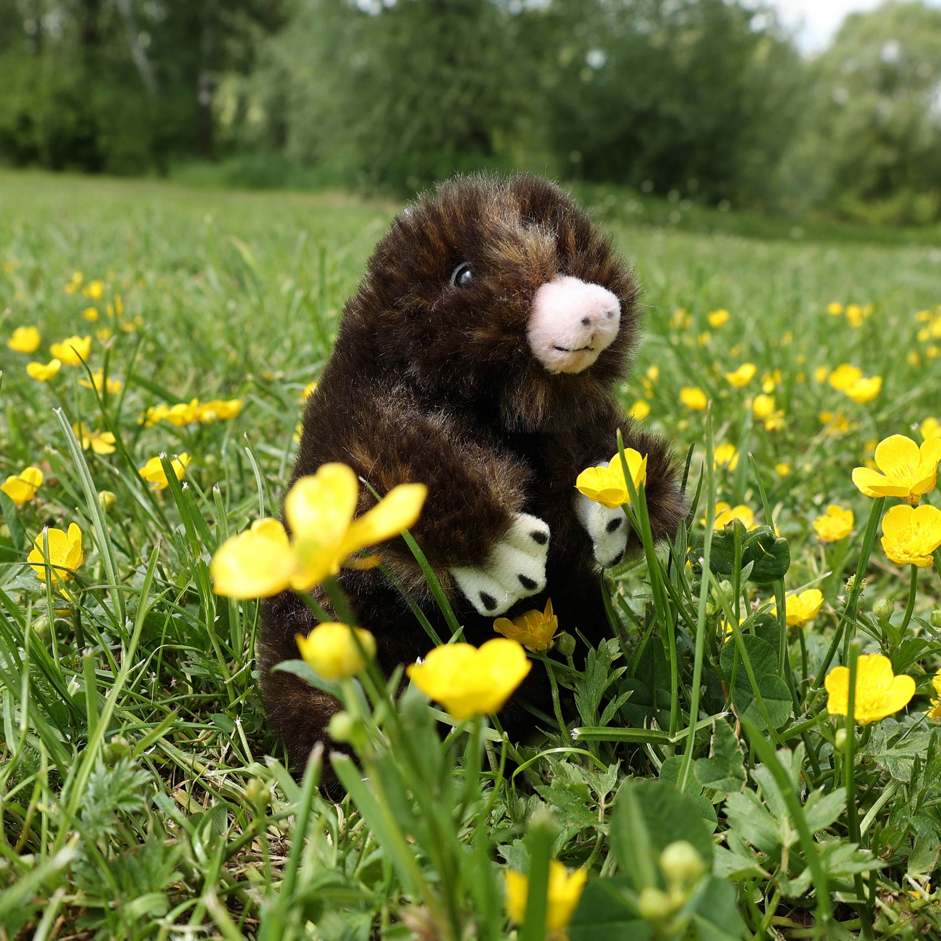 Plyšový krtek 15 cm ECO-FRIENDLY