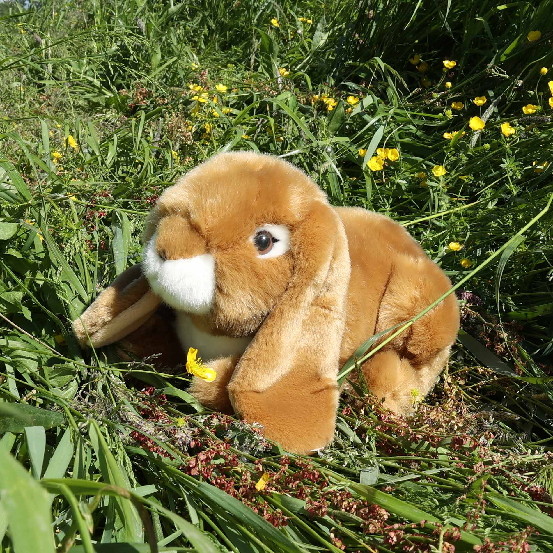 Plyšový králík hnědý 25 cm ECO-FRIENDLY