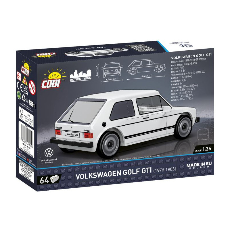 Cobi 24614 Volkswagen Golf GTI z roku 1976