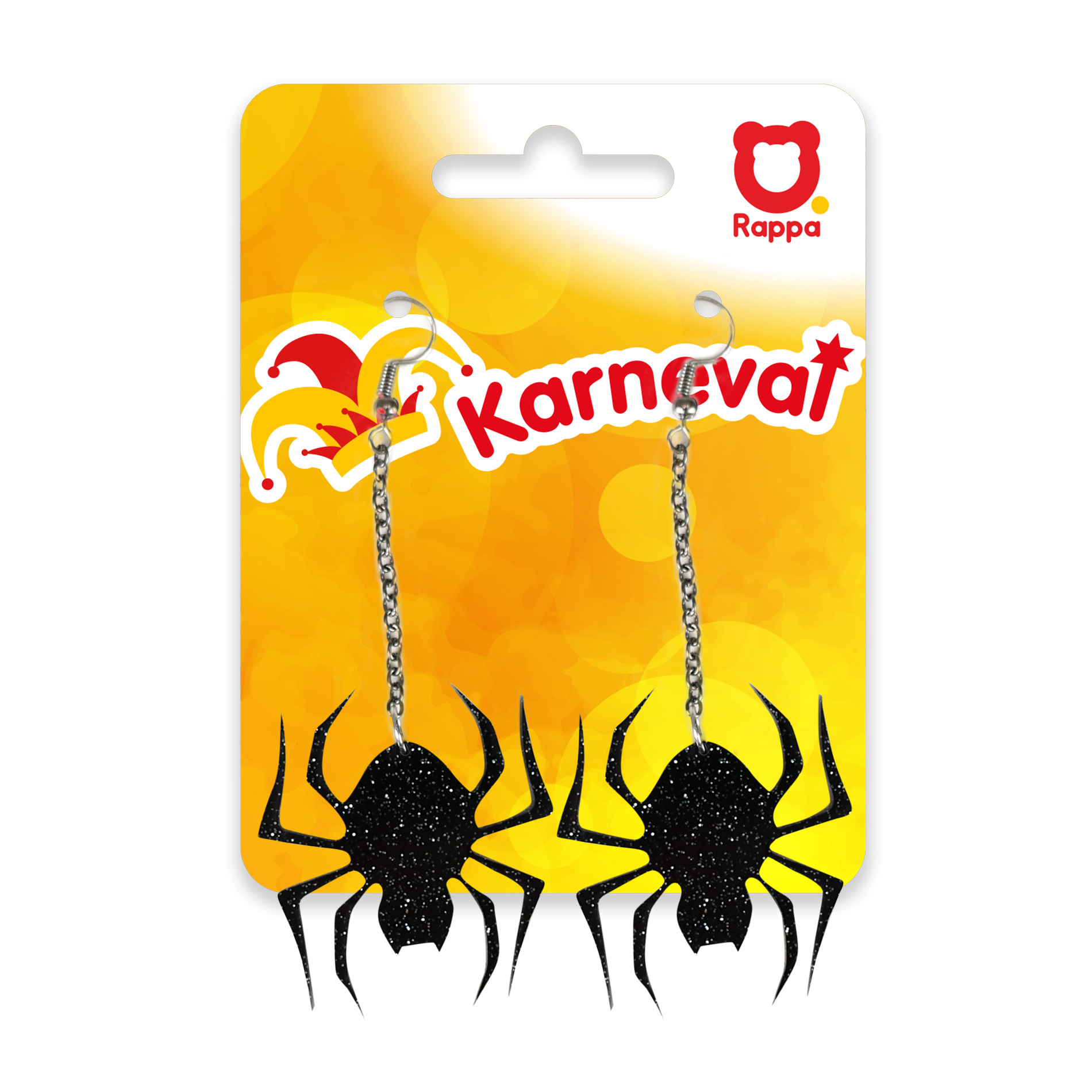 Náušnice pavouk čarodějnice/Halloween